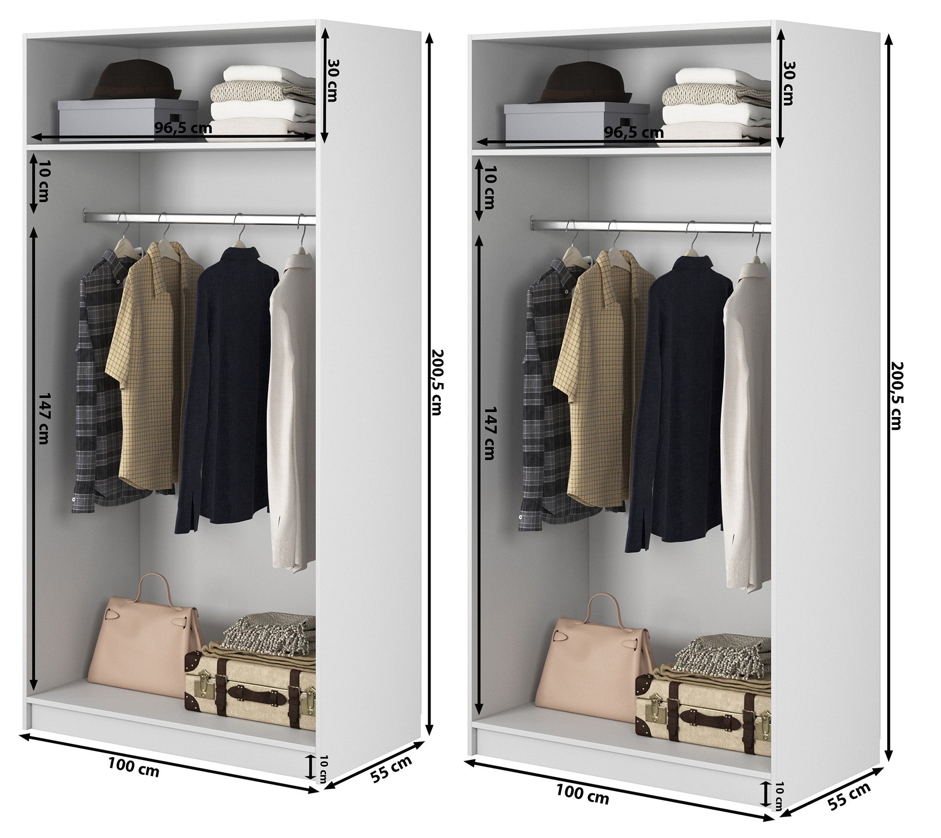 selsey-kaspe-garderobe-mit-zwei-stangen-200-cm-wei image 2