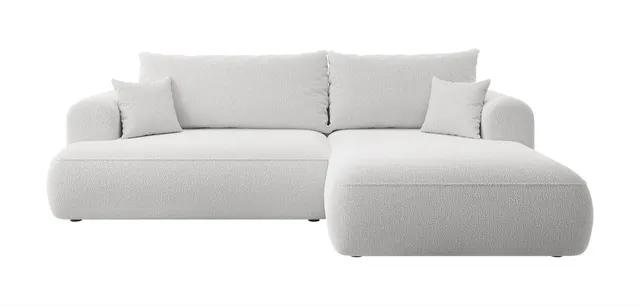 selsey-ovo-ecksofa-l-form-mit-schlaffunktion-rechts-grau-boucl-mit-stauraum image 1