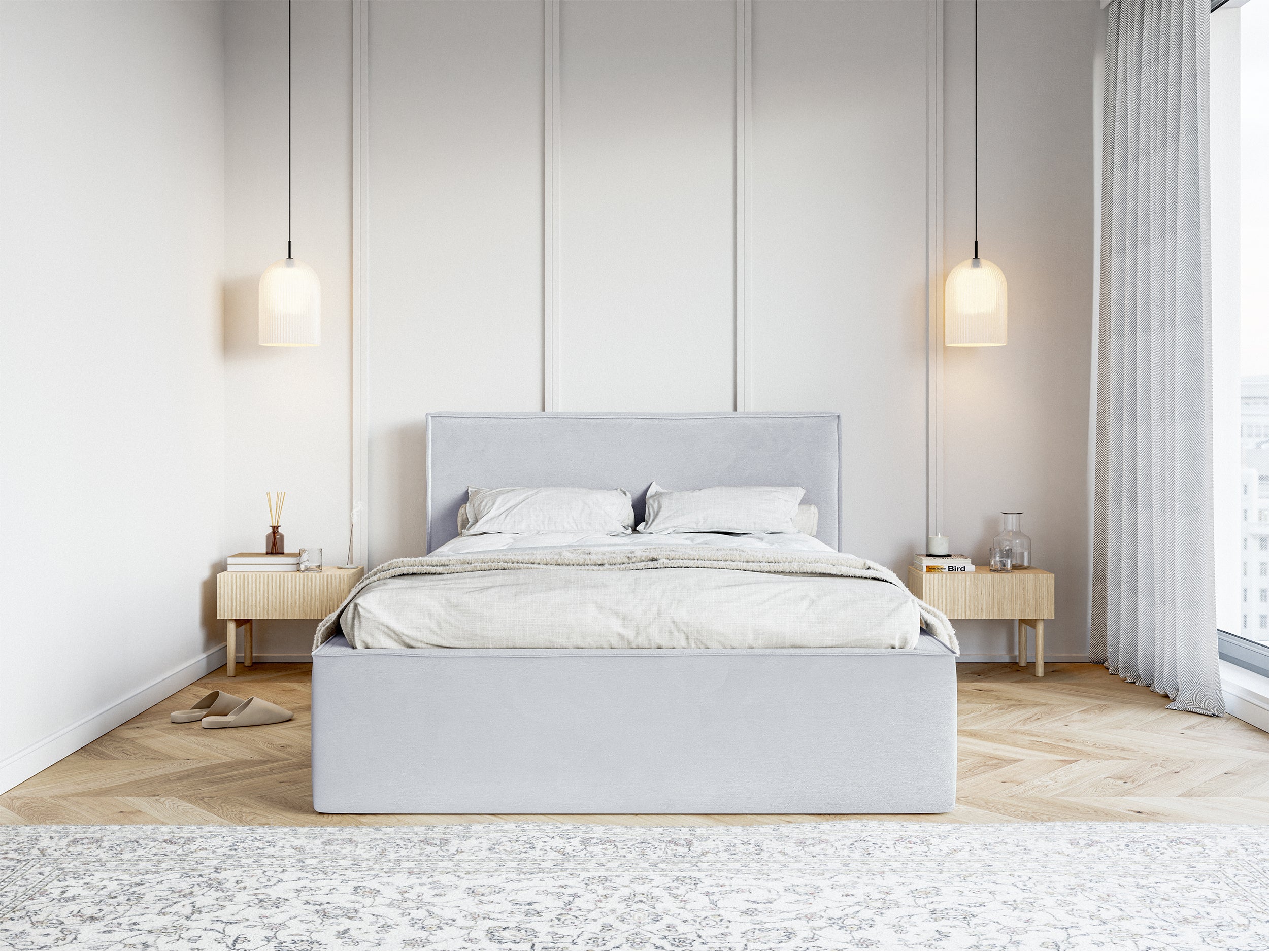 selsey-lucera-polsterbett-140x200-cm-mit-stauraum-taubenblau-velours image 2