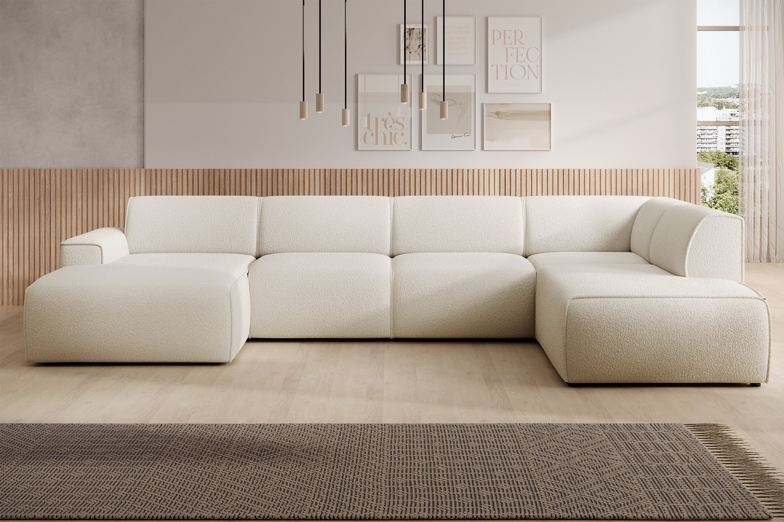 selsey-bouvi-ecksofa-u-f-rmig-rechtsseitig-cremefarbenes-boucl image 2