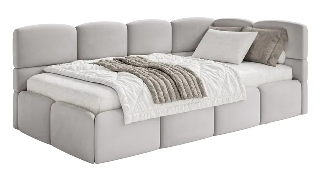 selsey-cloudy-jugendbett-90x200-cm-rechts-mit-matratze-und-bettkasten-hellgrau-s image 1