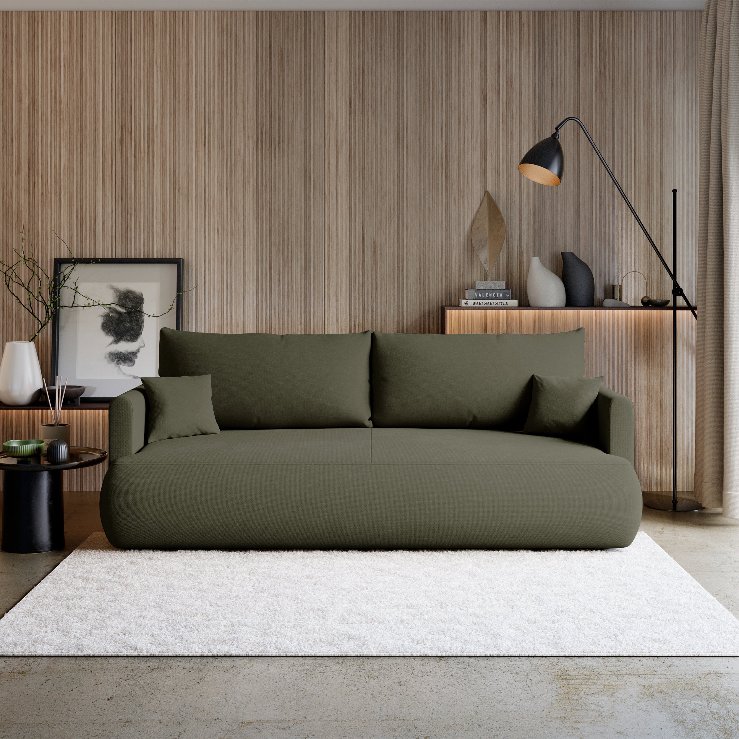 selsey-ovo-mini-dreisitziges-schlafsofa-mit-stauraum-olivgr-ne-chenille image 2