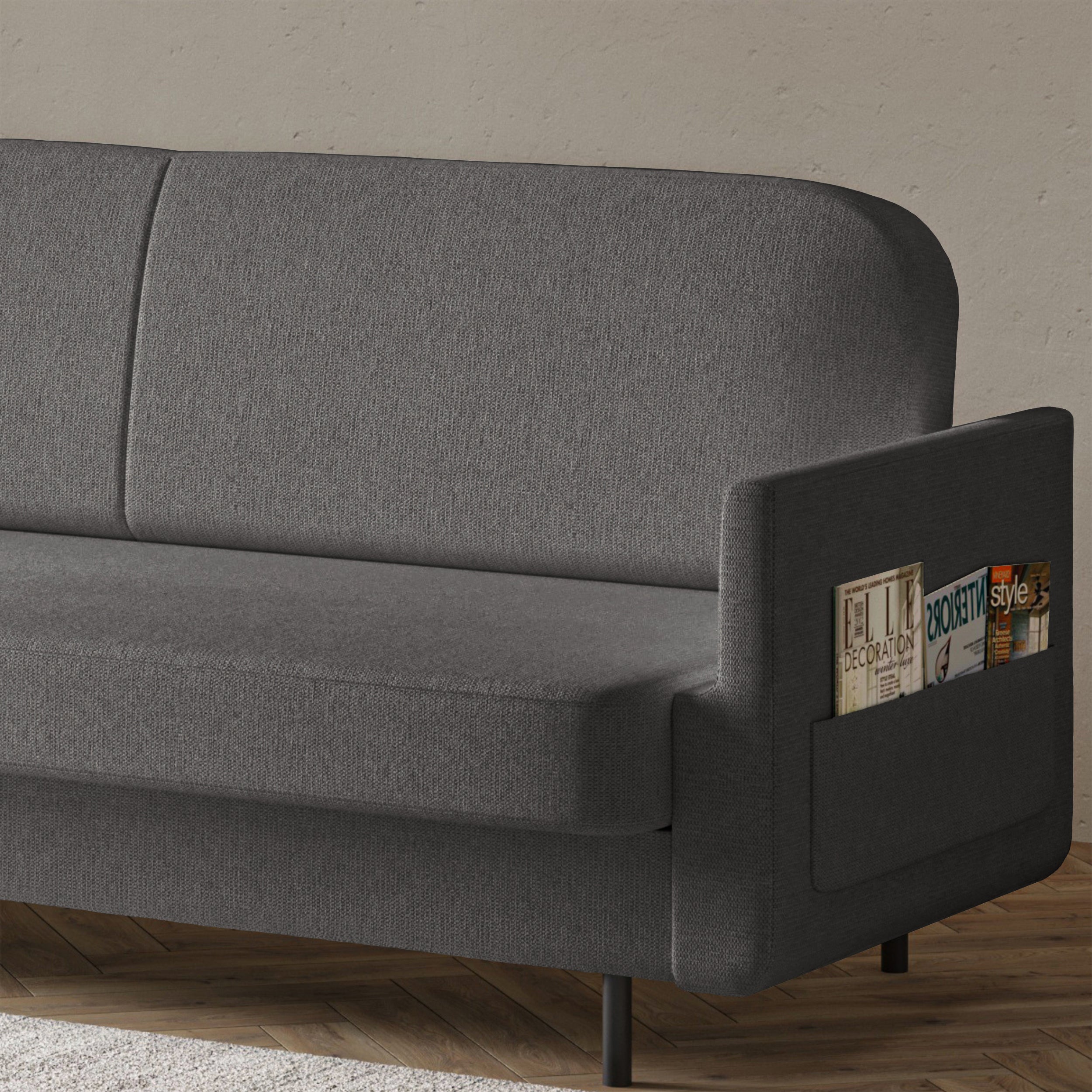 selsey-ovelio-dreisitzer-sofa-ausklappbar-grau-hydrophober-chenille-stoff image 5