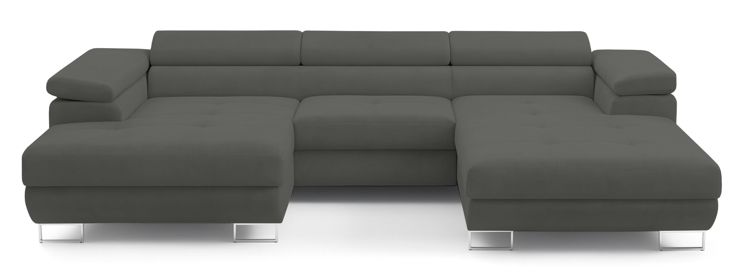 selsey-nollia-ecksofa-u-f-rmig-linksseitig-mit-schlaffunktion-dunkelgrau-boucl-m image 1