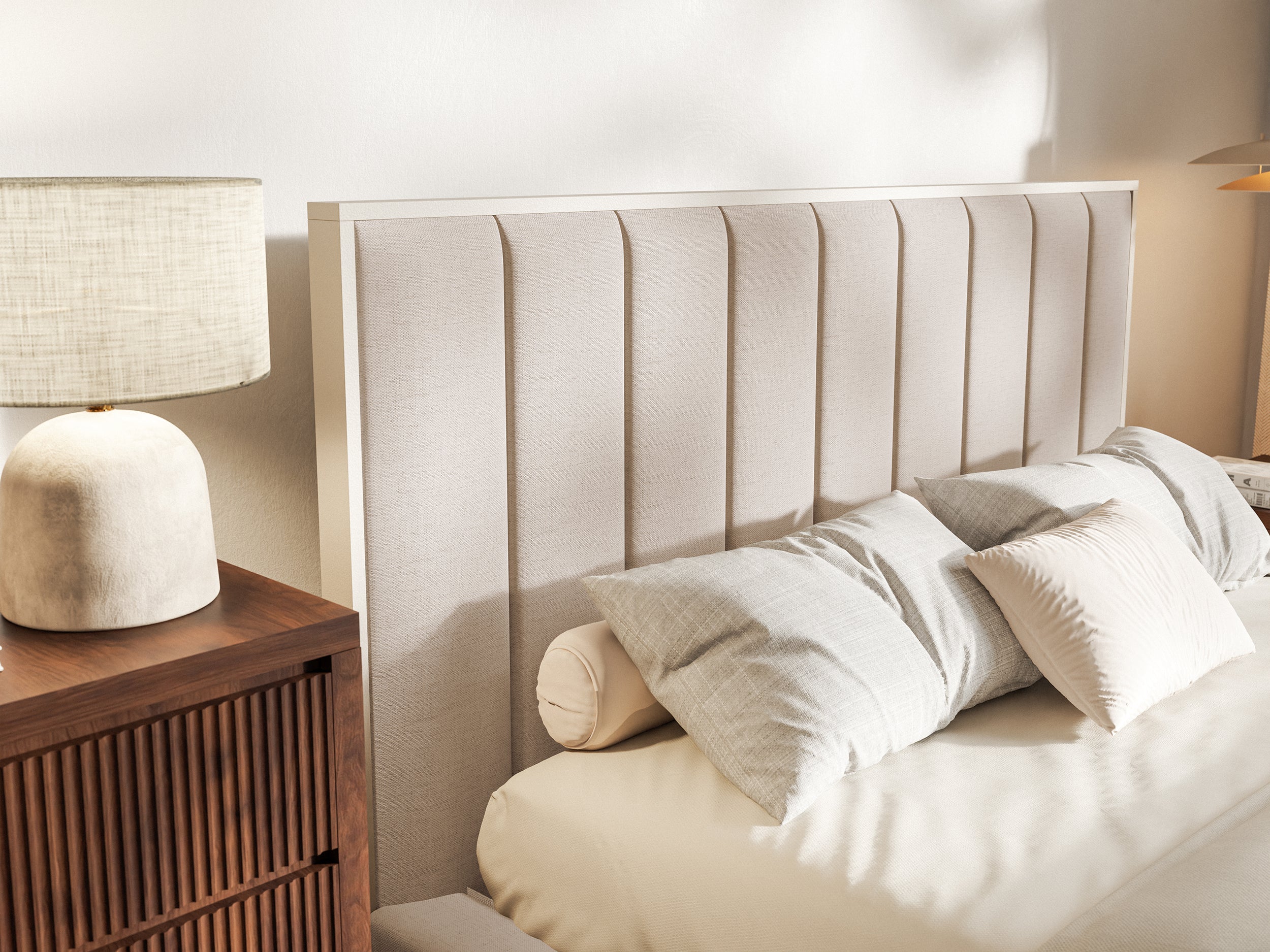 selsey-togents-gepolstertes-bett-140x200-cm-mit-led-beleuchtung-beige-chenille-w image 4
