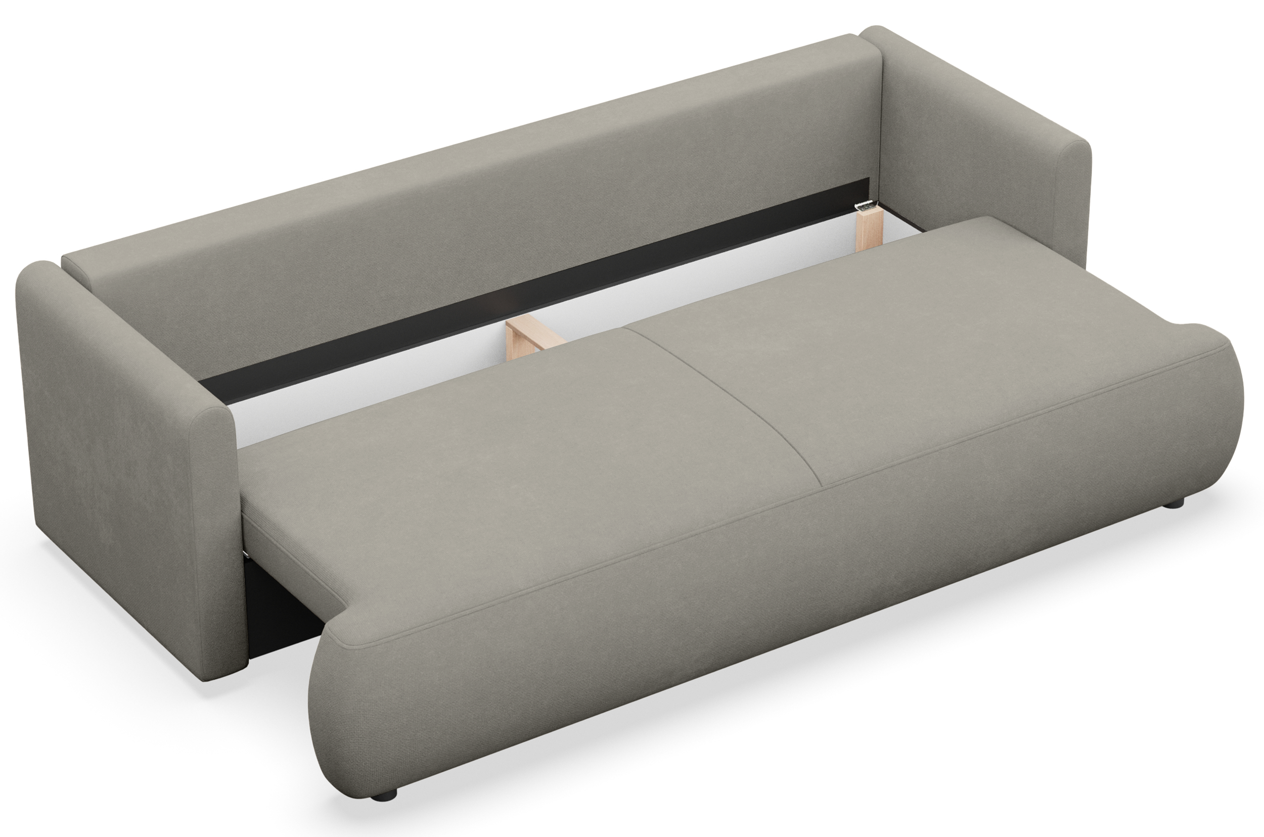 selsey-ovo-mini-3-sitzer-schlafsofa-mit-stauraum-hellgrau-chenille-pflegeleicht image 3