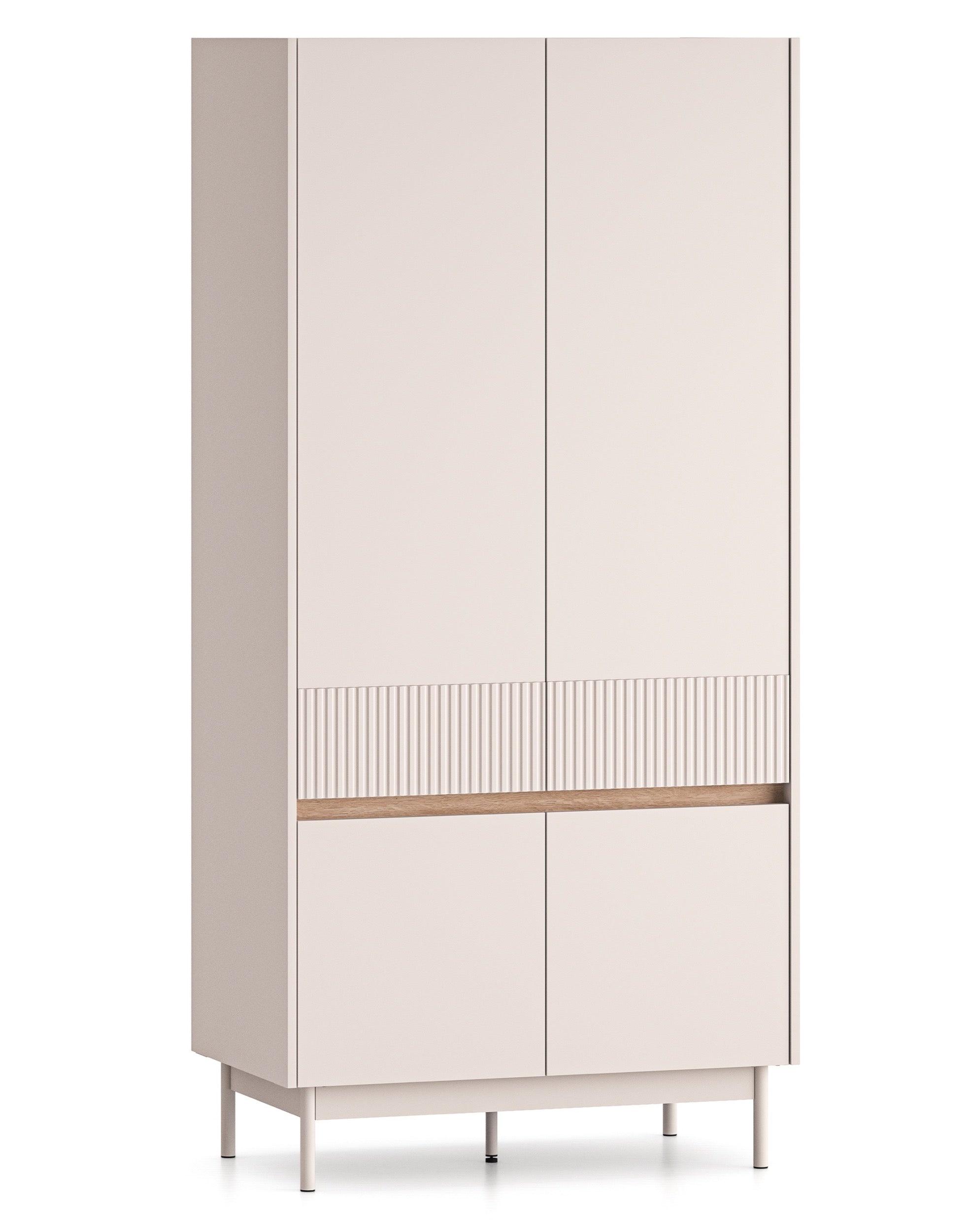 selsey-dunea-viert-riger-kleiderschrank-92-cm-kaschmir-eiche image 1