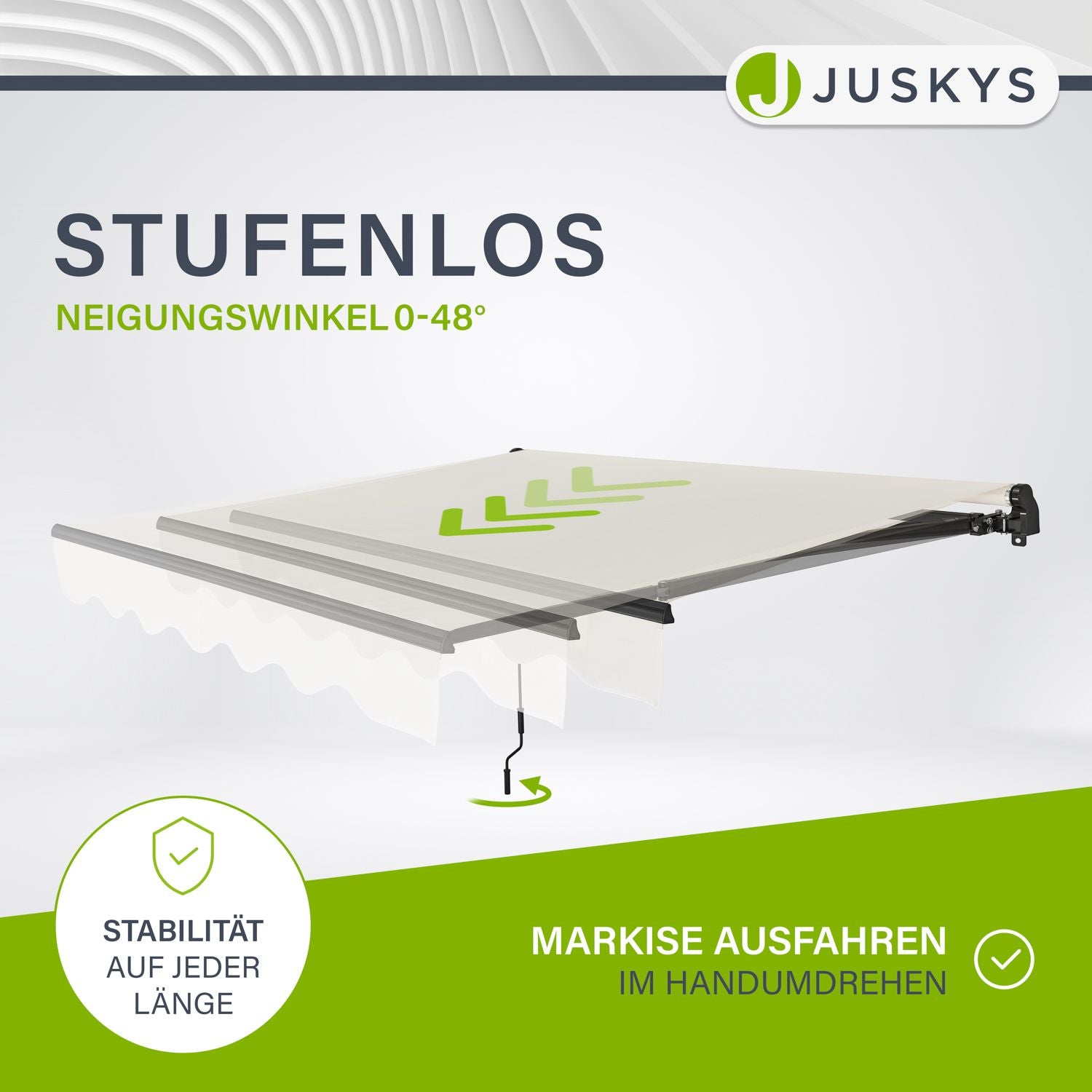 juskys-gelenkarmmarkise-mit-kurbel-beige-250x200-cm-sonnenschutz-uv40 image 4