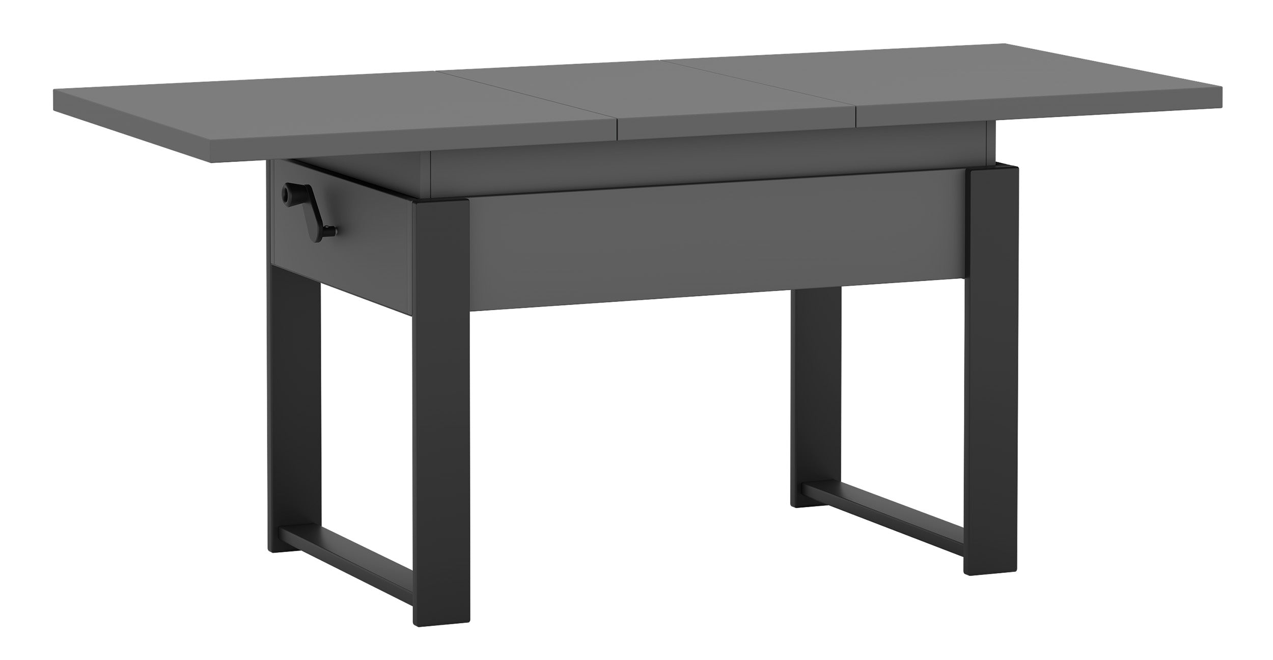 selsey-couchtisch-hugo-ausziehbar-120-157-x67-cm-grau-diamantmuster-schwarze-bei image 5