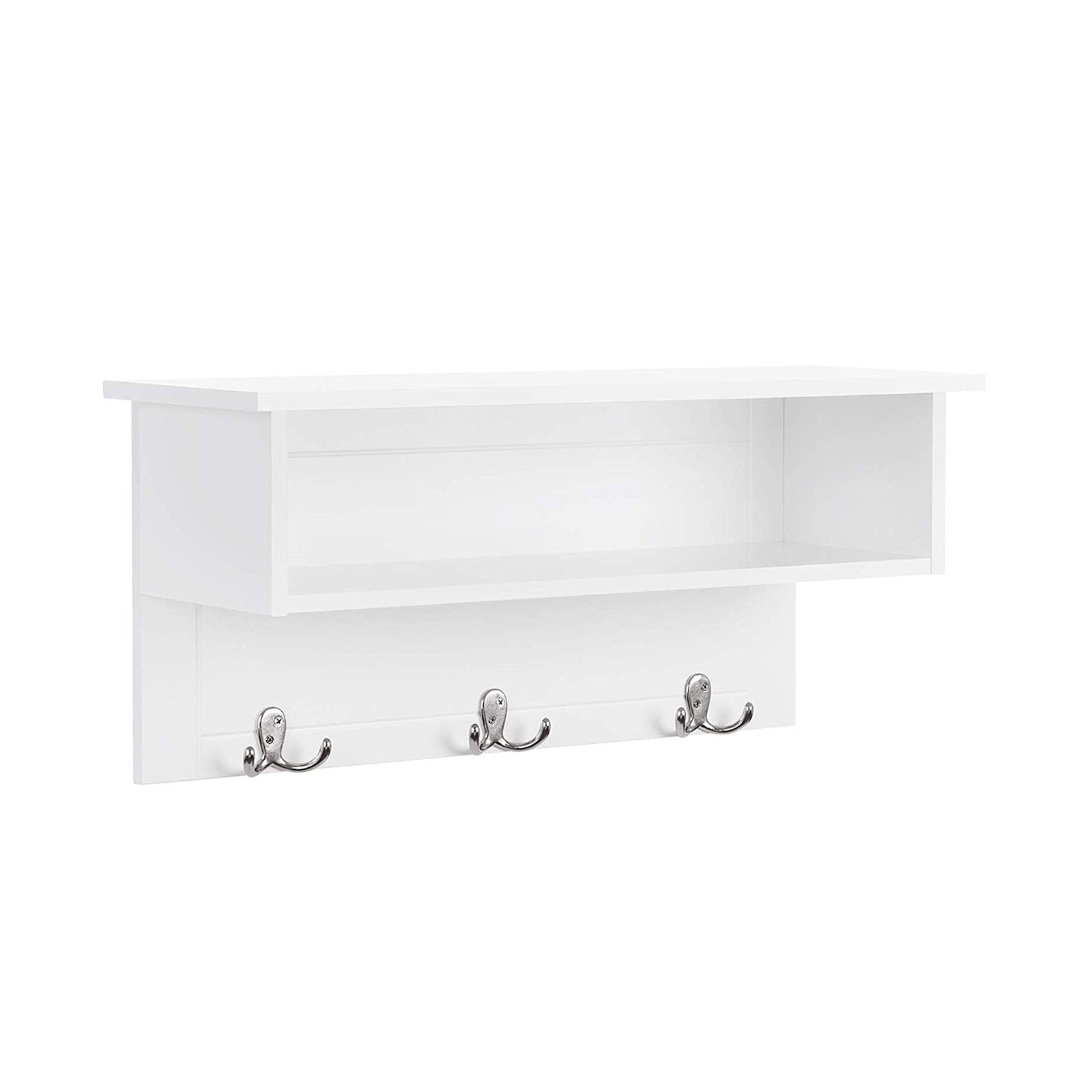 vasagle-wandregal-mit-doppelhaken-wandgarderobe-mit-fach-wei image 1