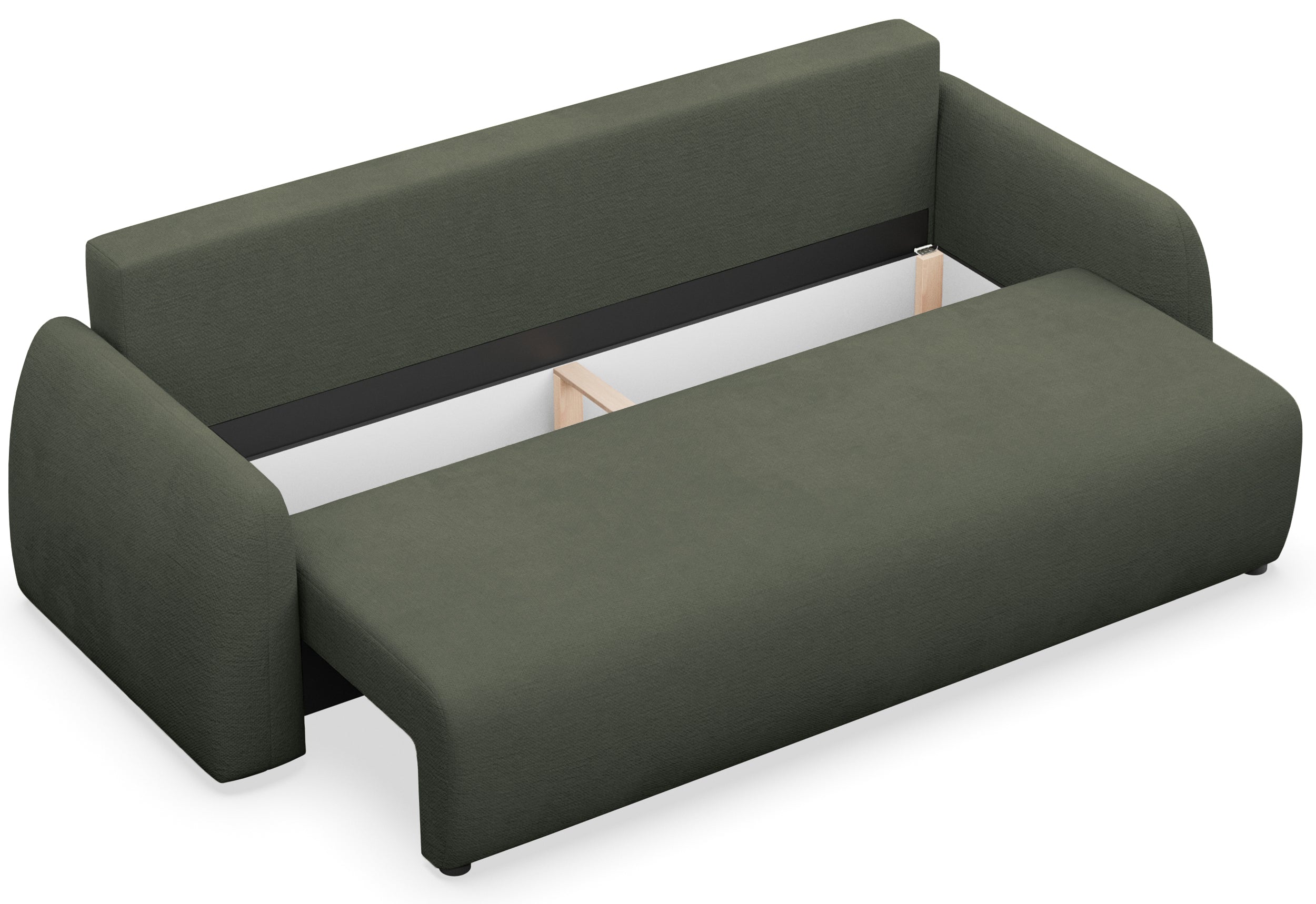 selsey-nubelle-3-sitzer-schlafsofa-ausklappbar-dunkelgr-ner-hydrophober-chenille image 4
