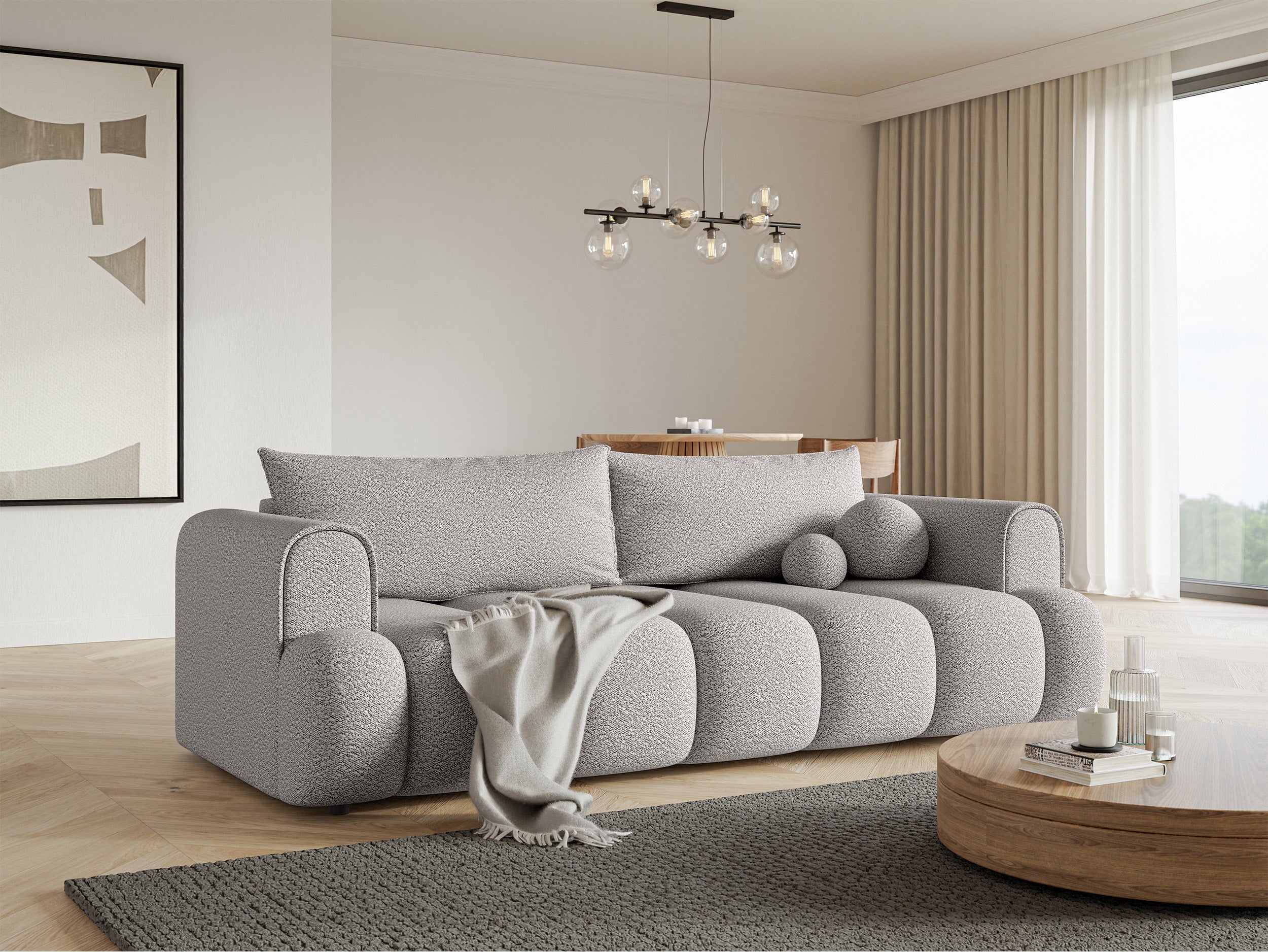 selsey-dandelino-dreisitziges-sofa-mit-schlaffunktion-hellgrau-boucl image 3