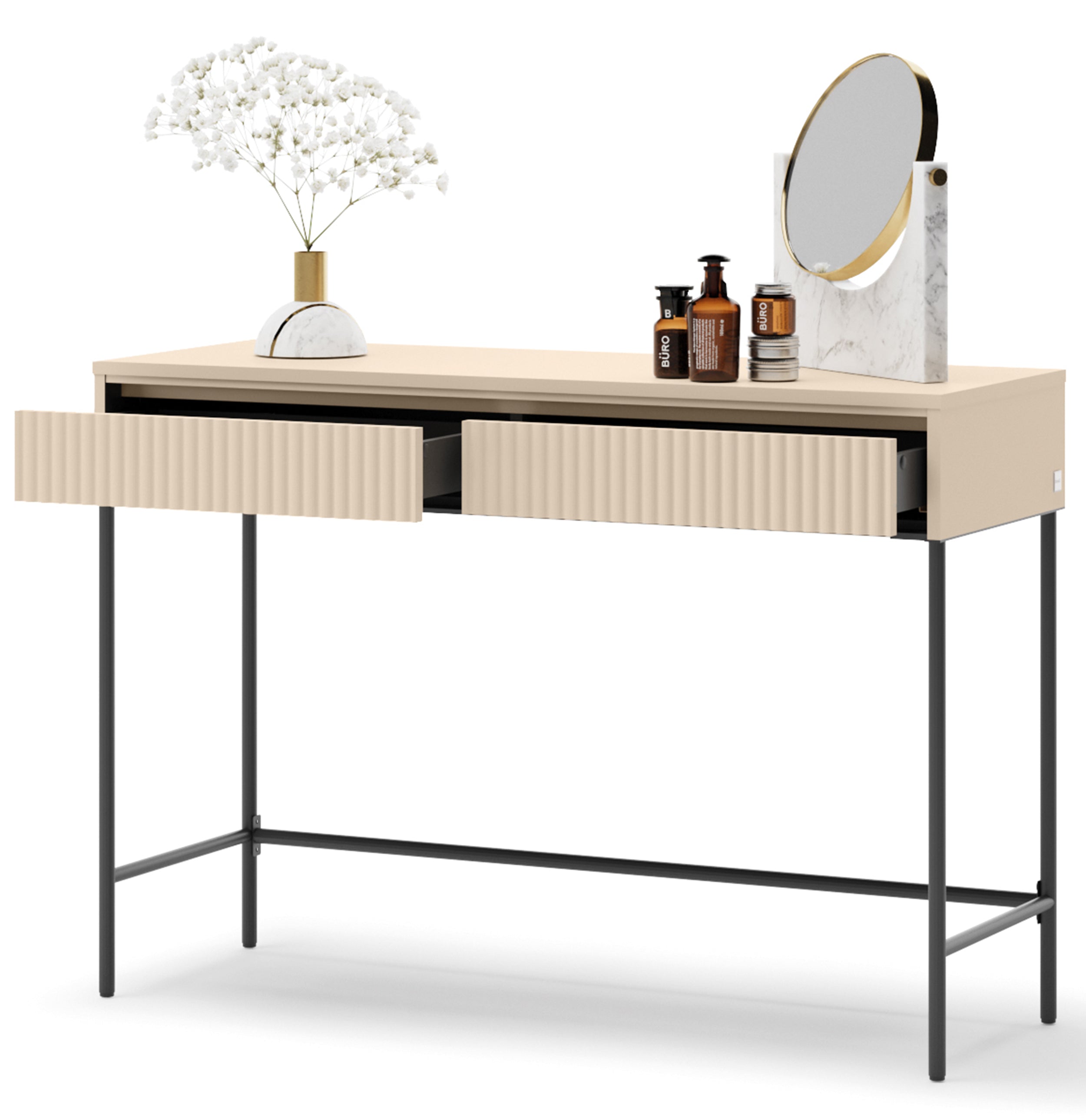 selsey-trend-schminktisch-mit-beleuchtung-112-cm-geriffelte-fronten-sandbeige-sc image 5