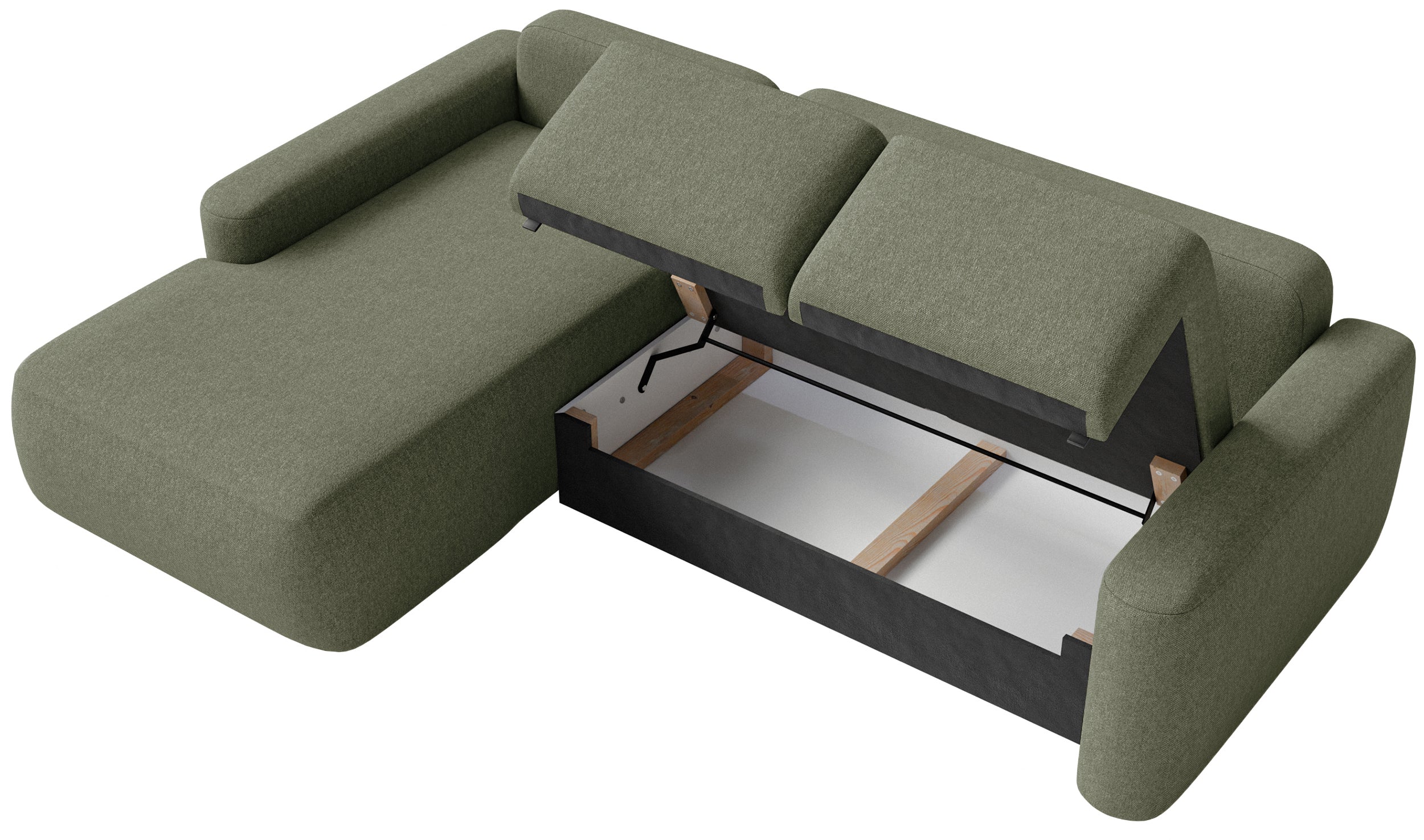 selsey-carnos-mini-ecksofa-links-l-form-olivgr-ner-chenille-mit-schlaffunktion image 4