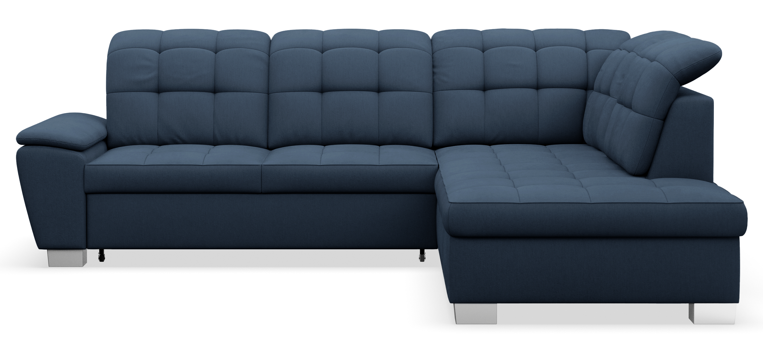 selsey-jamaal-ecksofa-mit-schlaffunktion-rechts-l-form-marineblau-geflecht-mit-s image 1