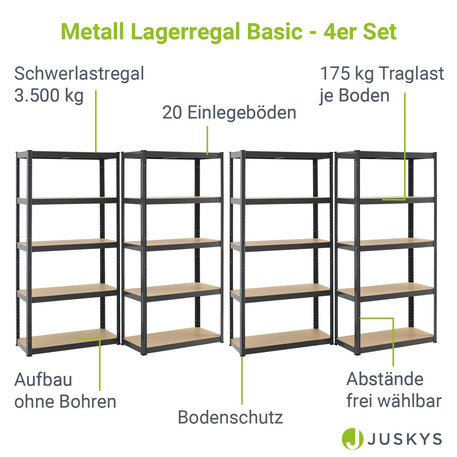 juskys-lagerregal-basic-2er-set-180-x-90-x-40-cm-schwerlastregal-silber image 3