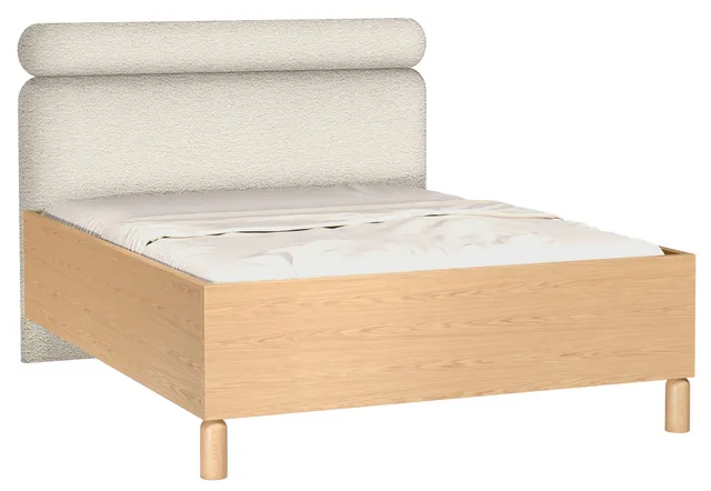 selsey-sanden-bett-160x200-cm-mit-gepolstertem-kopfteil-und-stauraum-cremefarben image 1