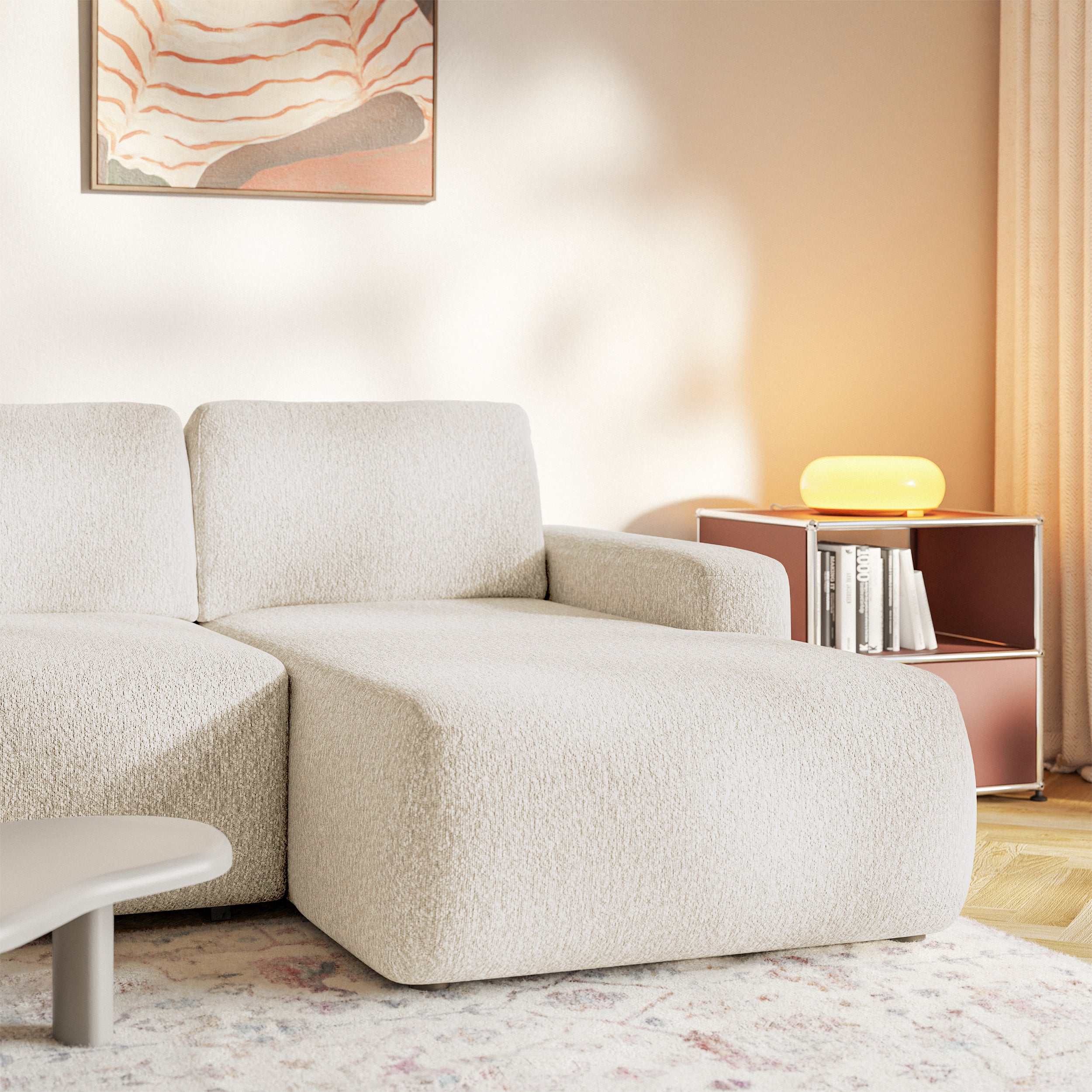 selsey-carnos-mini-ecksofa-l-form-rechts-mit-schlaffunktion-hellbeige-chenille image 6