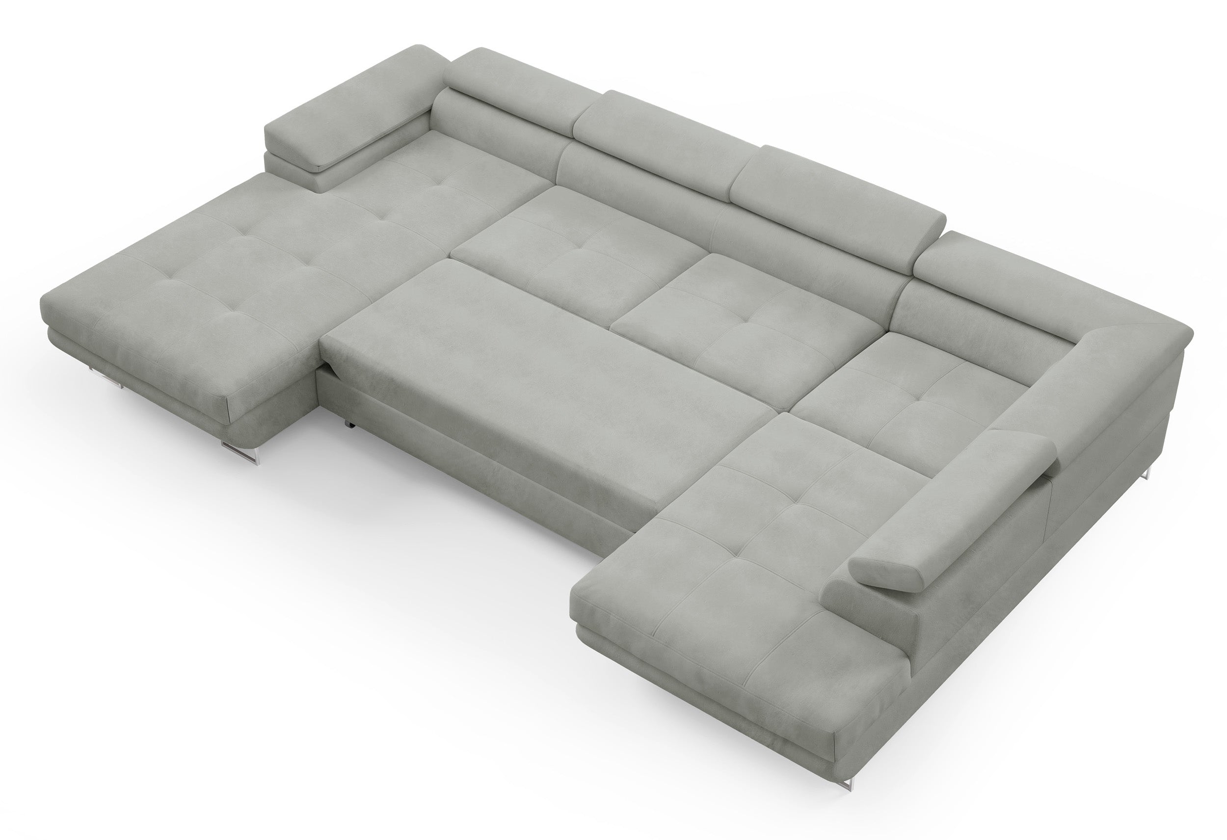 selsey-nollia-ecksofa-u-f-rmig-rechts-mit-schlaffunktion-boucl-hellgrau image 3