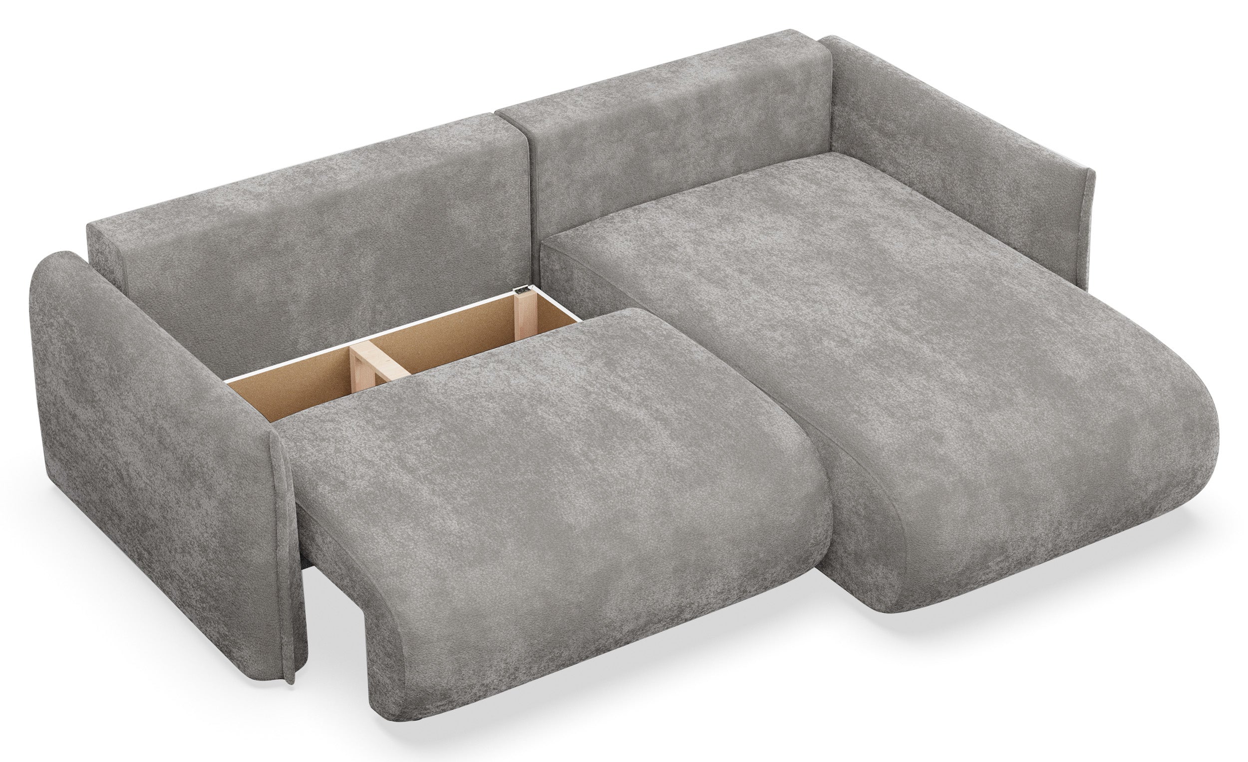 selsey-cushi-ecksofa-mit-schlaffunktion-rechts-l-form-mit-stauraum-grauer-chenil image 4