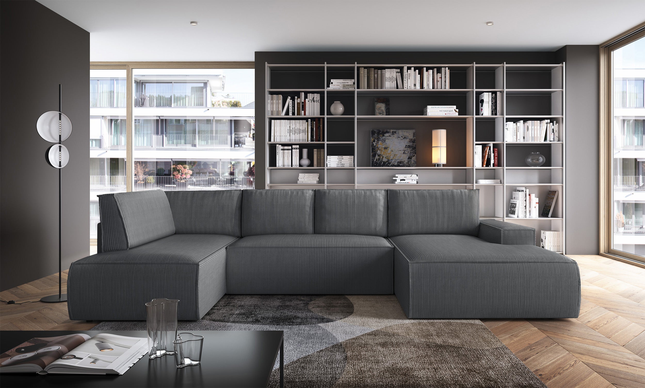 selsey-farese-new-ecksofa-u-f-rmig-rechts-mit-schlaffunktion-und-stauraum-grau-c image 2