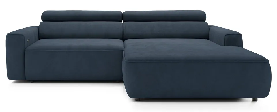 selsey-fando-ecksofa-mit-elektrischem-auszug-l-form-rechts-blauer-samt image 1