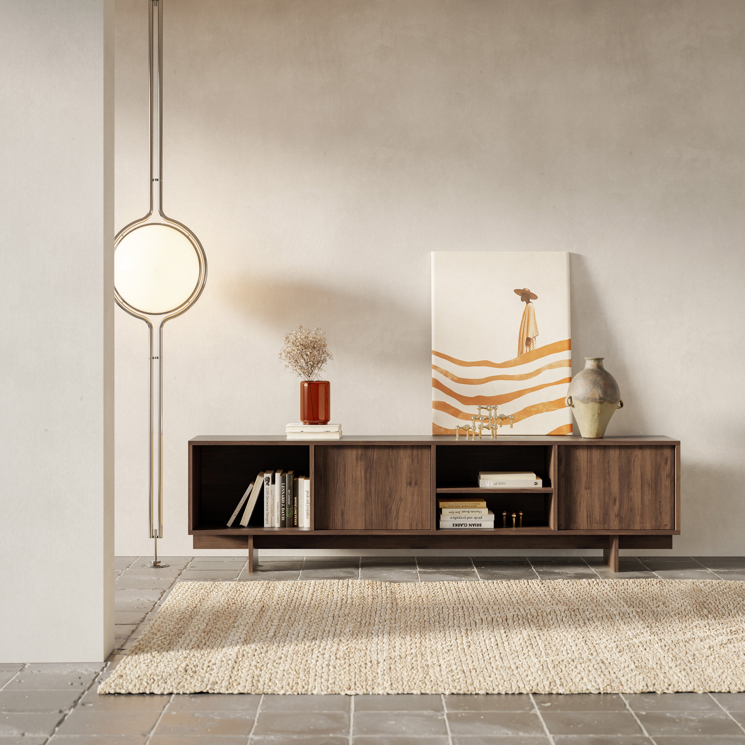 selsey-sanva-tv-schrank-200-cm-zweit-rer-mit-drei-f-chern-walnuss-warmia image 2