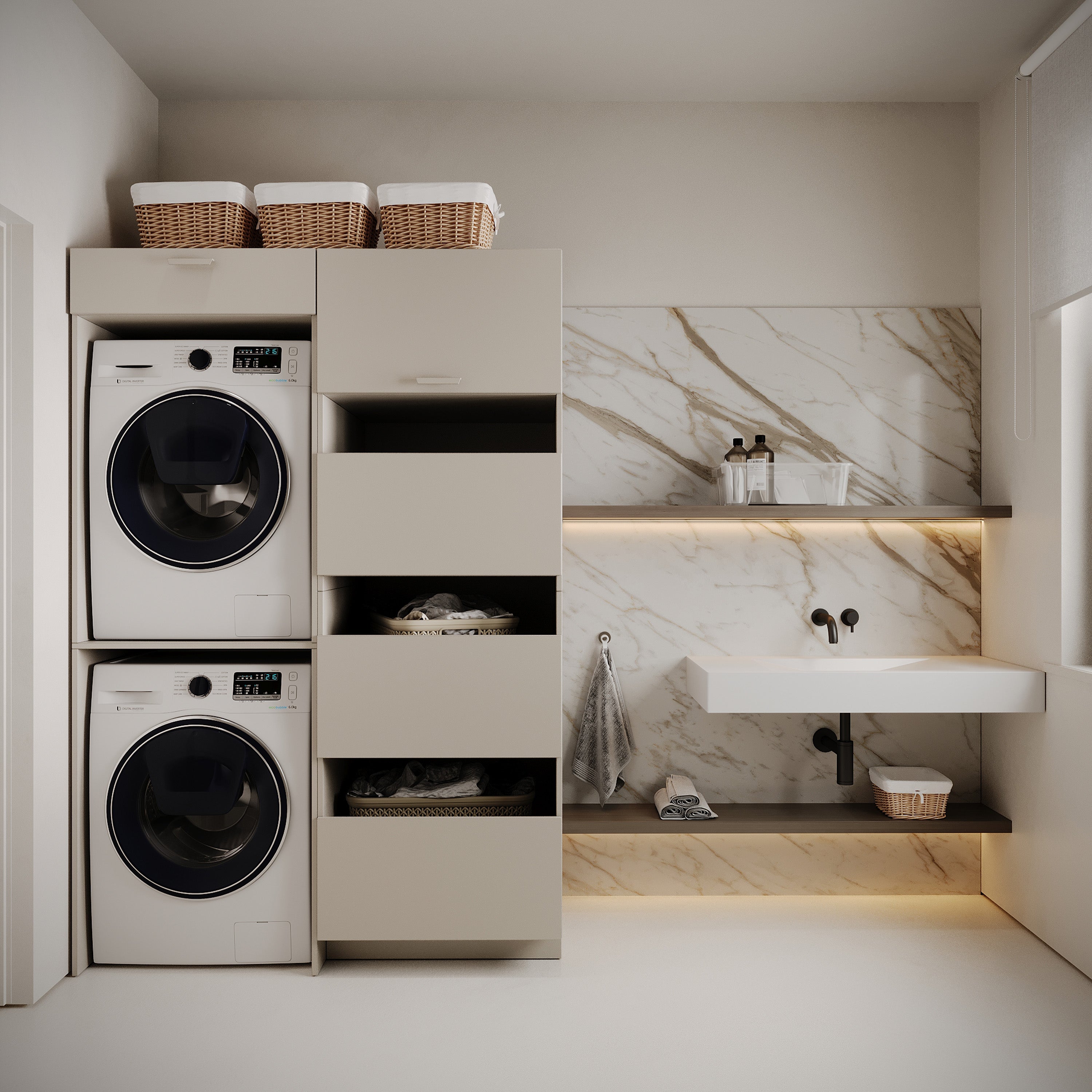 selsey-holv-zweikammer-h-ngeschrank-ber-waschmaschine-68-cm-kaschmir image 1