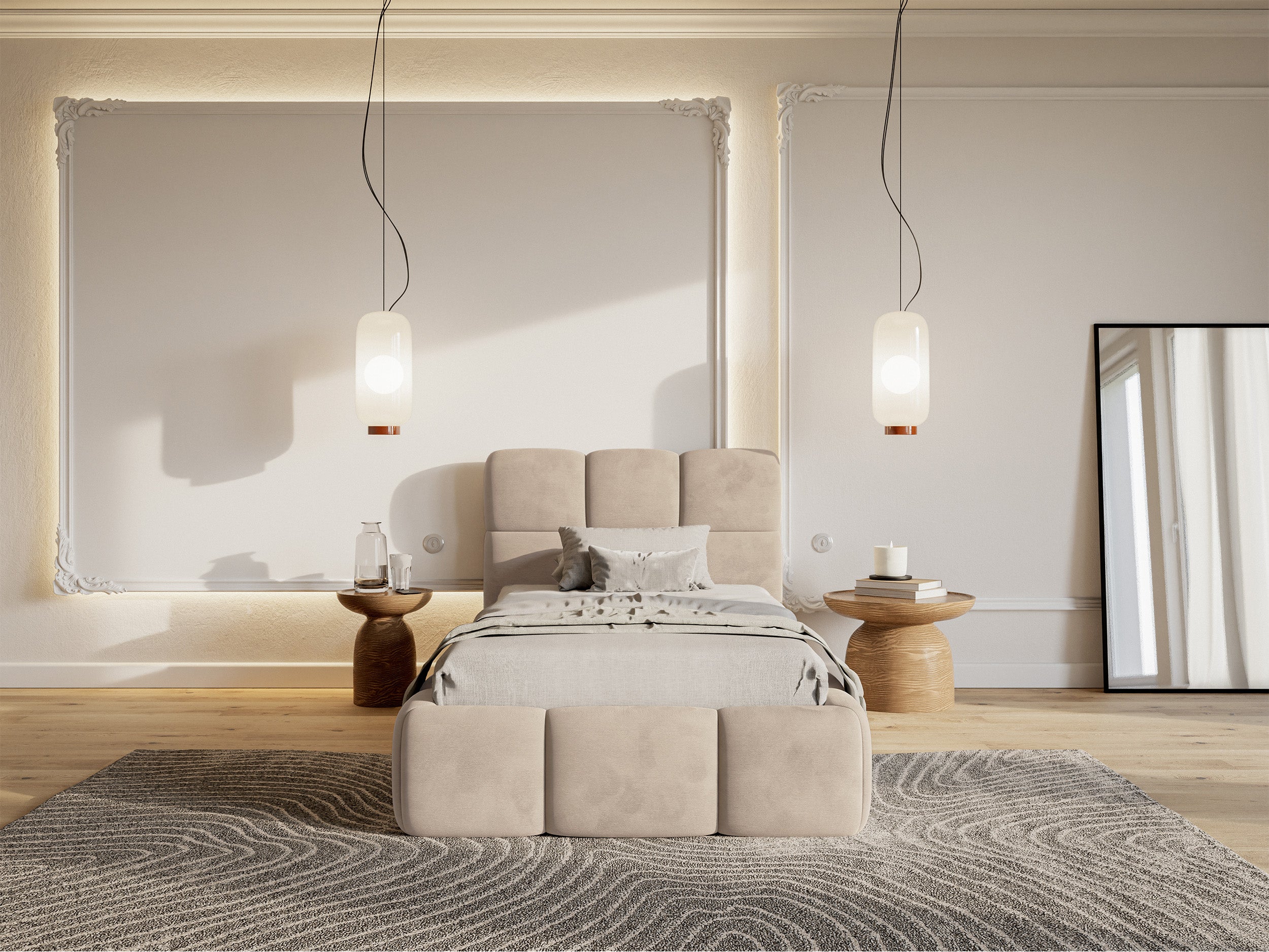 selsey-cloudy-polsterbett-90x200-cm-beige-velours-wasserabweisend image 4