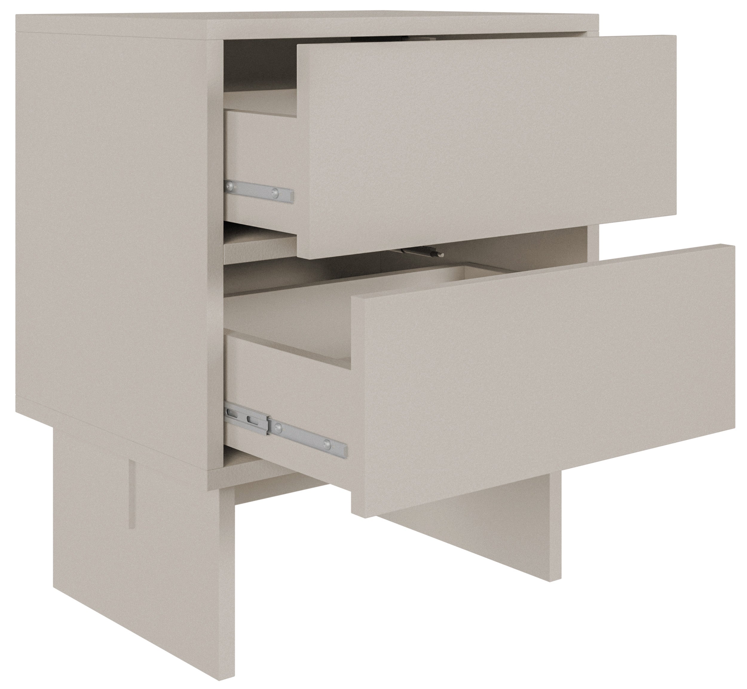 selsey-sanva-nachttisch-50-cm-mit-zwei-schubladen-kaschmir image 3