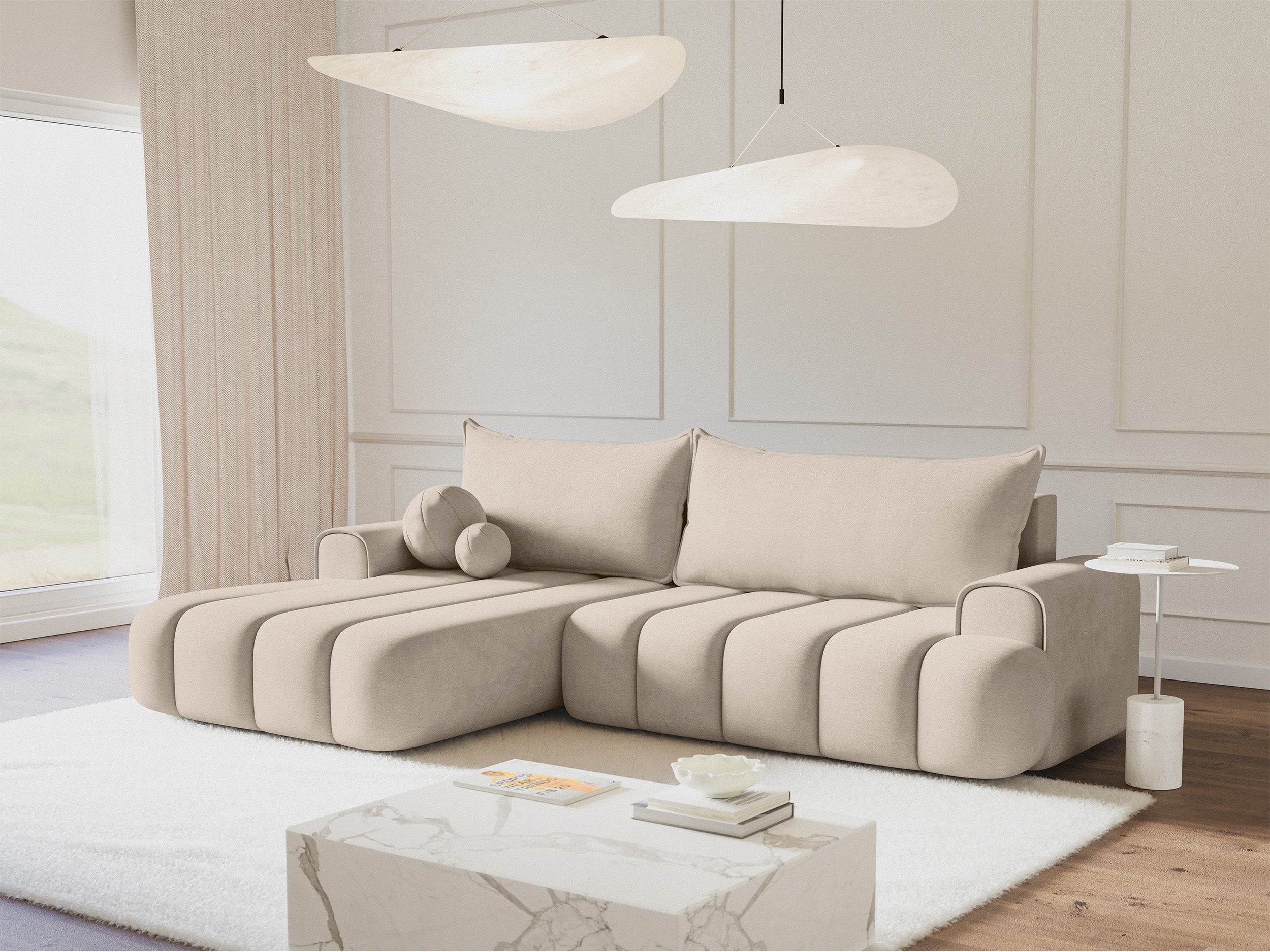 selsey-dandelino-ecksofa-links-l-sofa-mit-schlaffunktion-grau-beige-samt image 3
