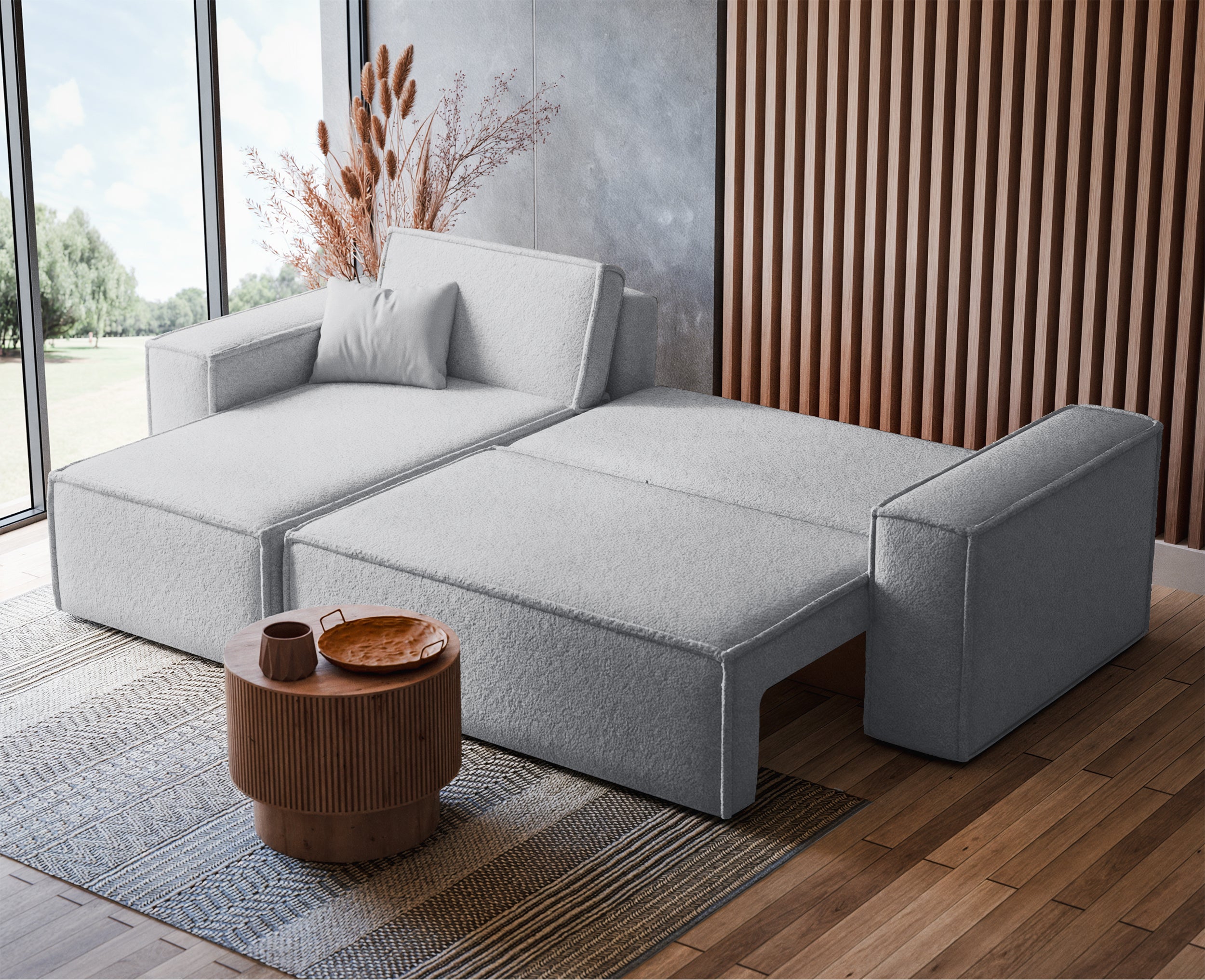 selsey-scarlo-ecksofa-mit-schlaffunktion-l-f-rmig-mit-stauraum-hellgrauer-boucl- image 5