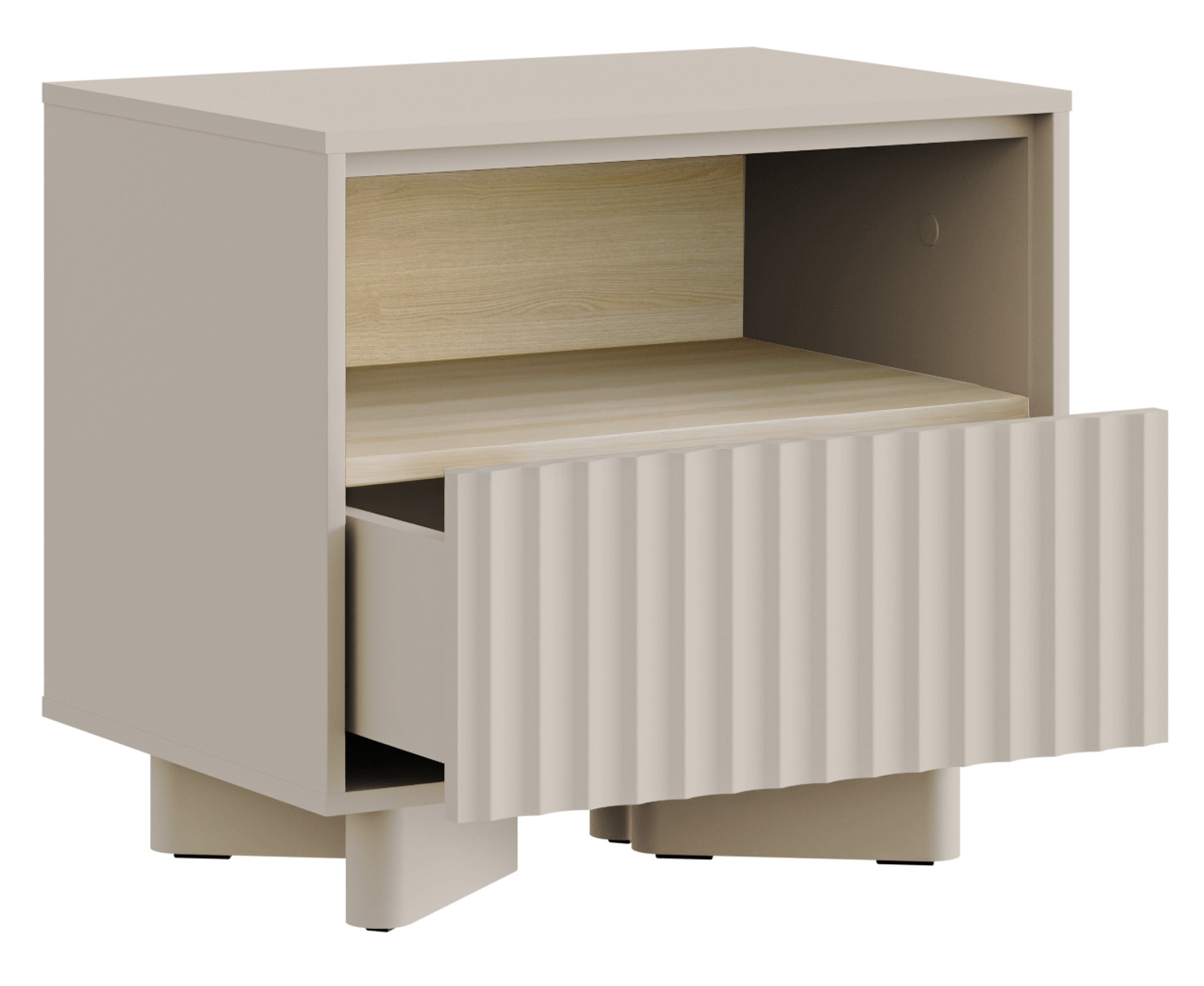 selsey-distria-nachttisch-mit-schublade-und-geriffelter-front-50-cm-kaschmir-vic image 3