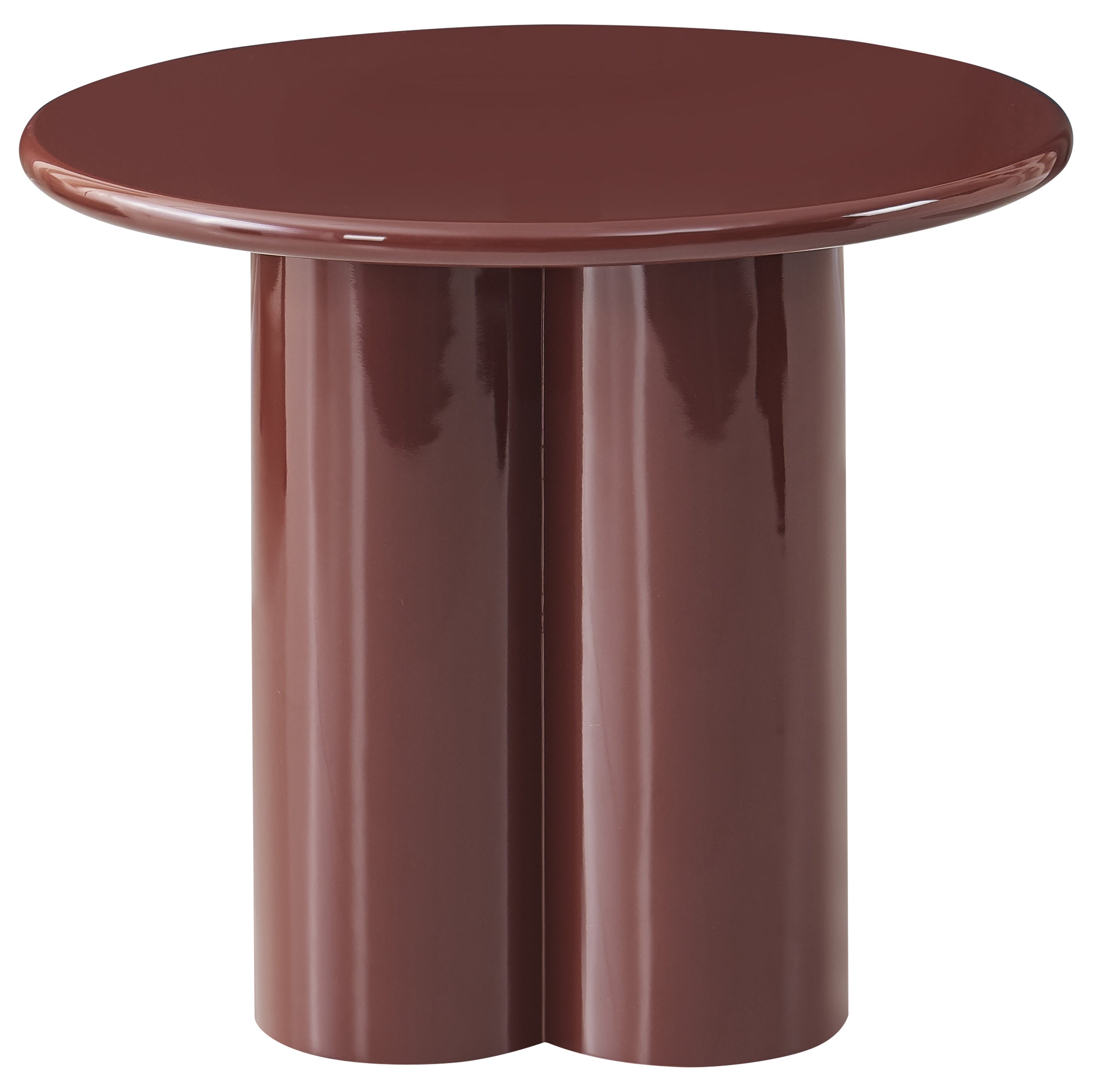 selsey-loccoli-couchtisch-rund-60-cm-bordeauxrot-hochglanz image 5