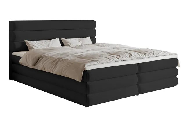 selsey-alegre-kontinentales-bett-160x200-cm-mit-topper-und-stauraum-schwarz-chen image 1