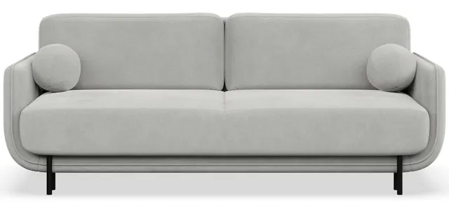 selsey-ovals-dreisitziges-schlafsofa-hellgrau-samt image 1