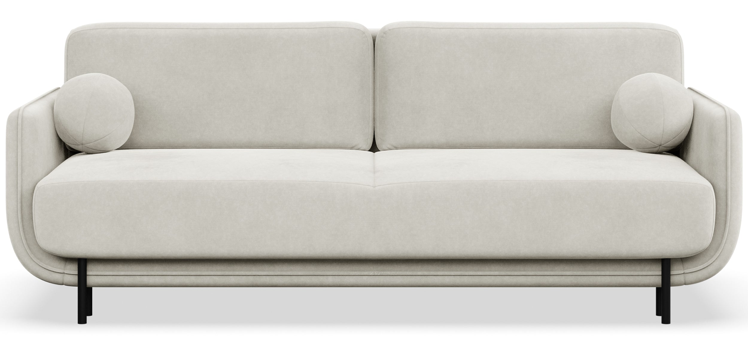 selsey-ovals-drei-sitzer-schlafsofa-cremefarbener-samt image 1