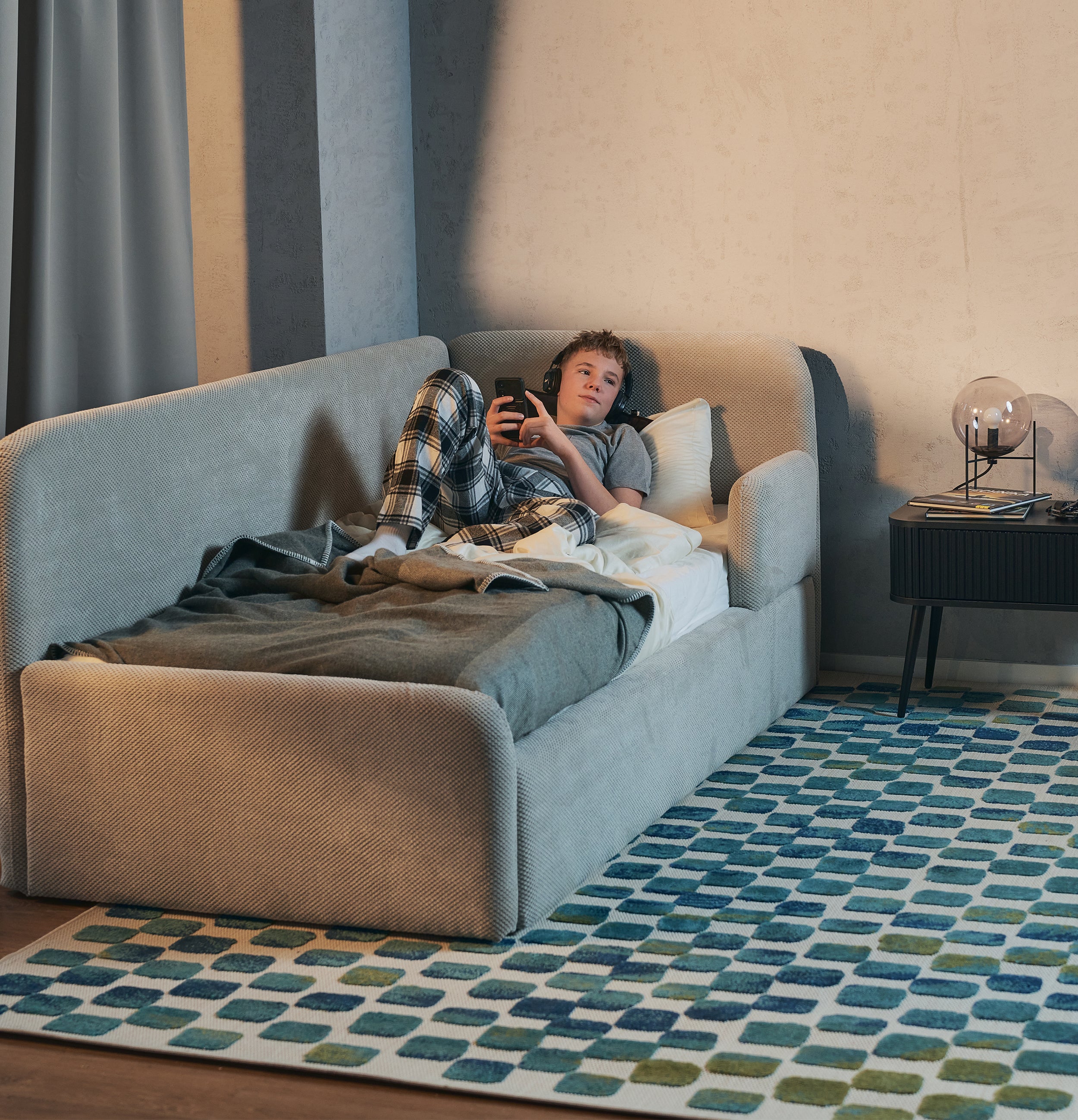 selsey-fanklo-jugendbett-90x200-cm-rechtsseitig-mit-matratze-grau-beige-pl-sch image 6