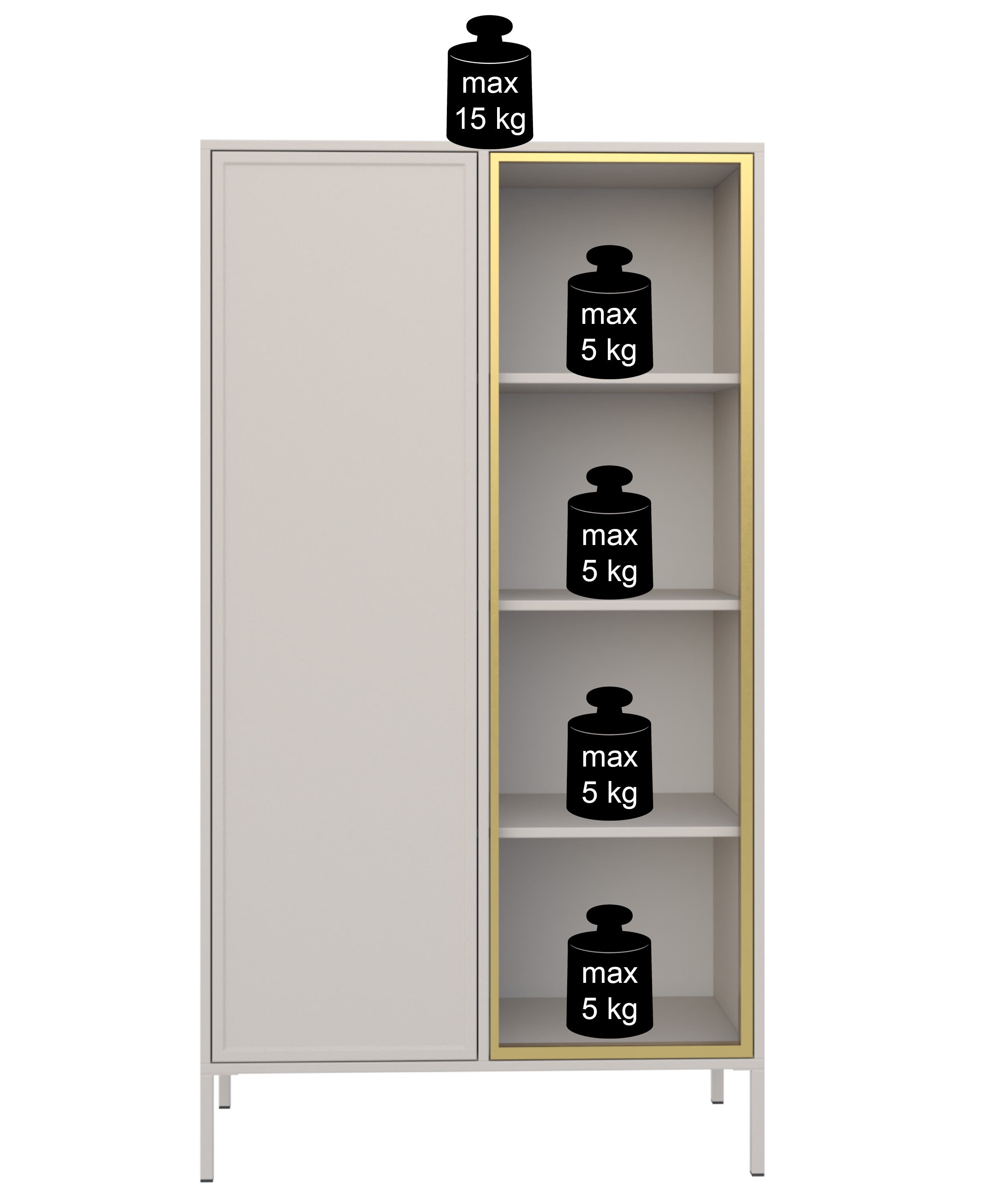 selsey-velveto-vitrinenschrank-90-cm-zweifl-gelig-mit-glast-r-schwarz image 8