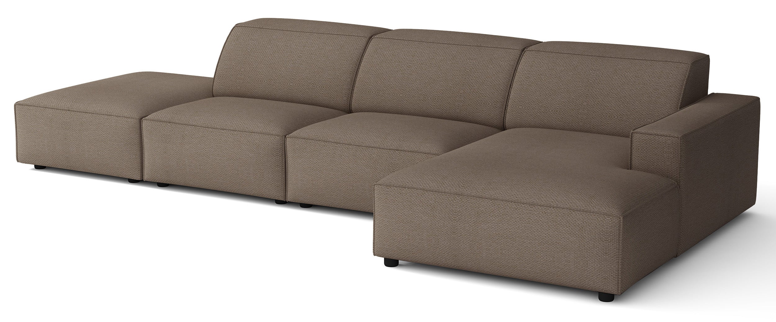selsey-sellmo-modulares-ecksofa-l-form-mit-ottomane-rechts-hellbraun-chenille-hy image 3