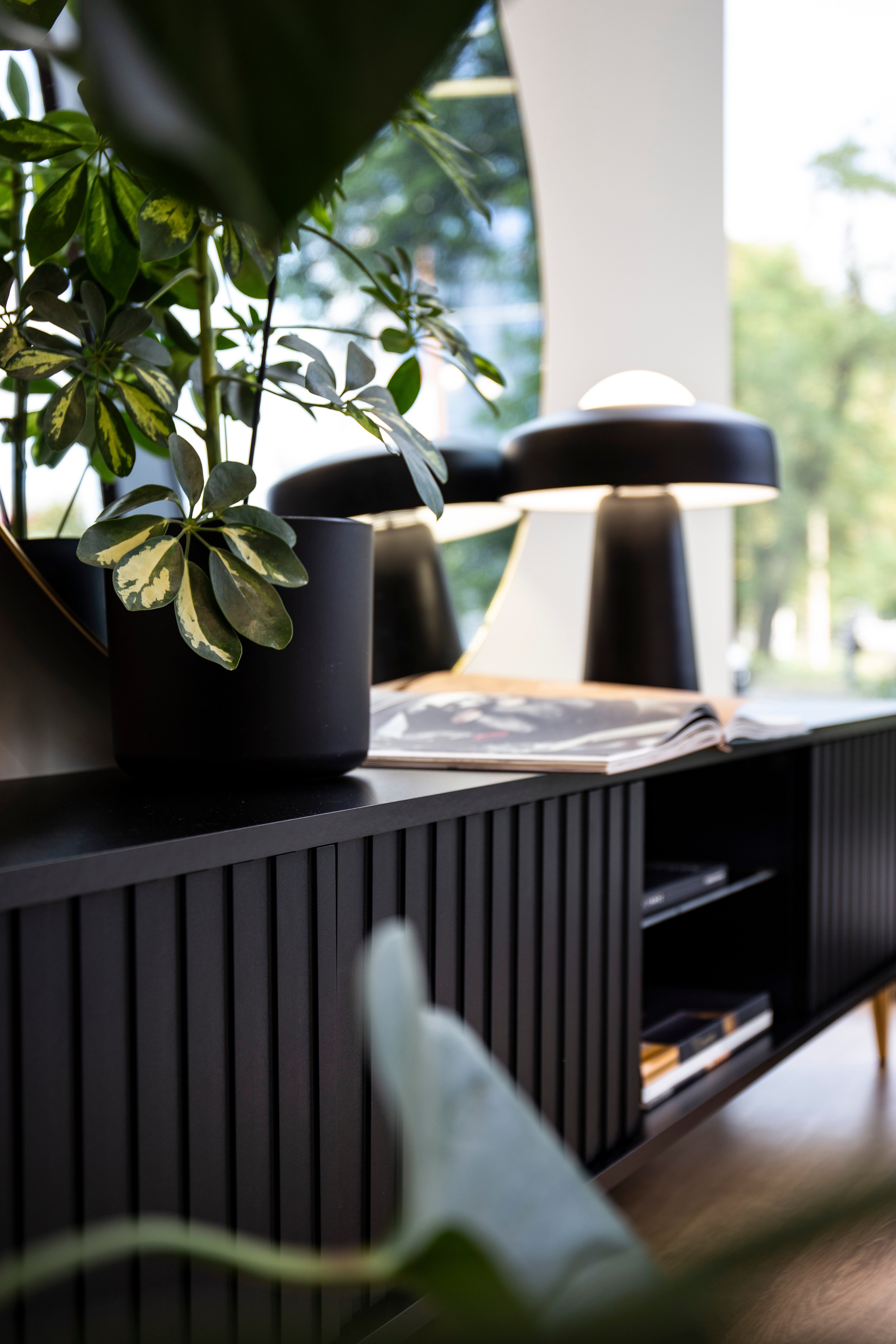 selsey-bello-tv-schrank-175-cm-mit-lamellenfronten-schwarz-mit-led-und-goldenen- image 5