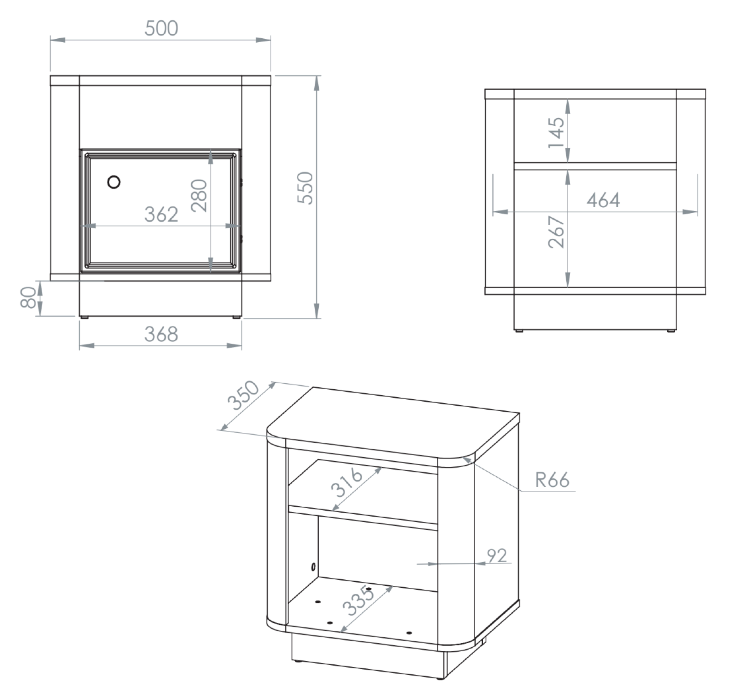 selsey-vilavio-nachttisch-mit-t-r-und-nische-50-cm-kaschmir-dunkle-windm-hle-eic image 8