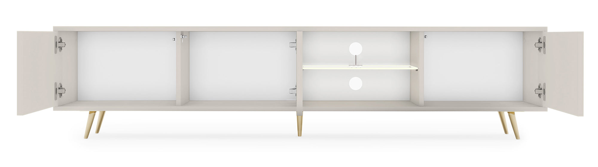 selsey-tv-schrank-bello-175-cm-3-t-rig-kaschmir-gold-lamellen-led-glasablage image 7