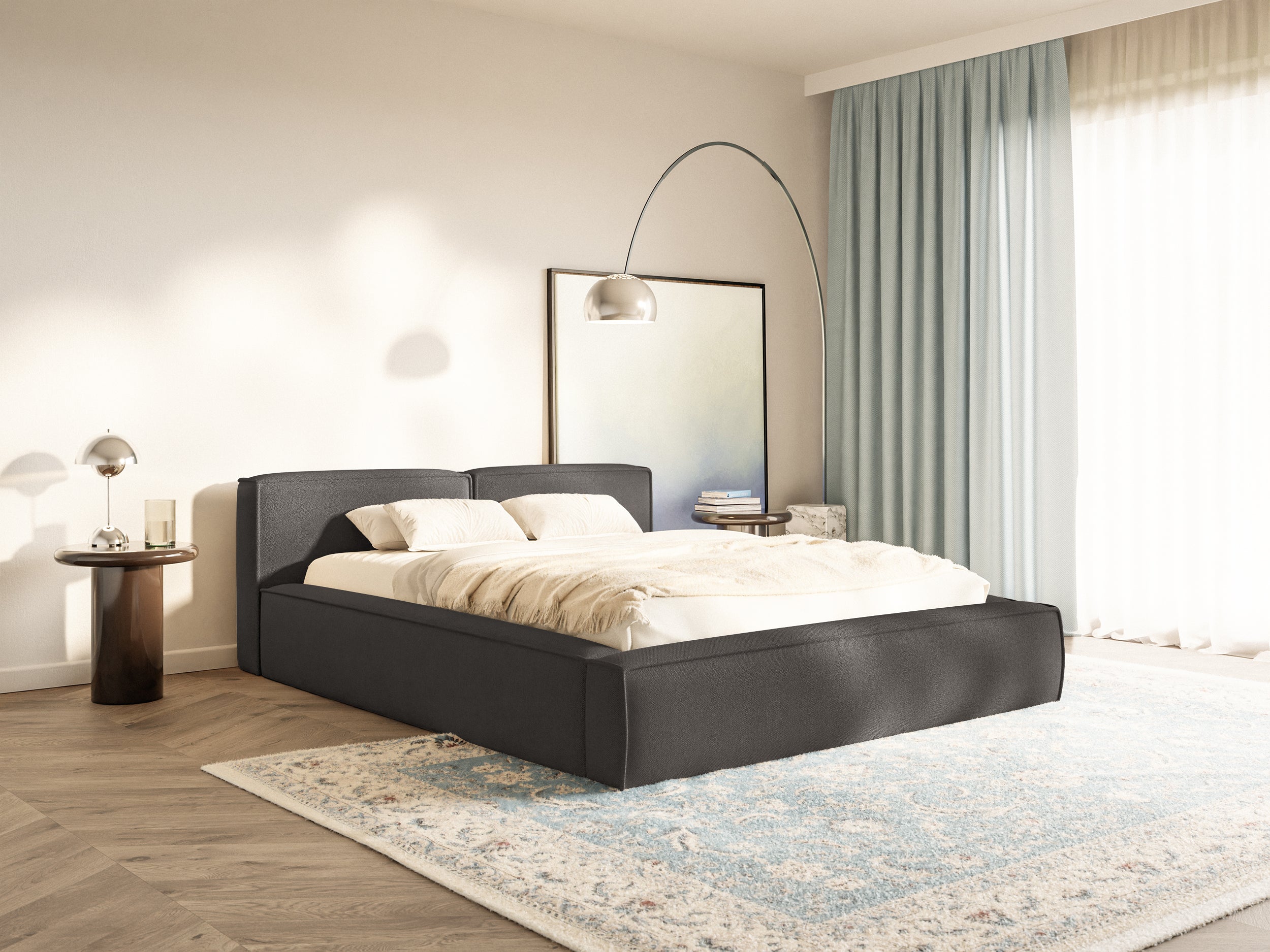 selsey-tilves-slim-low-polsterbett-140x200-cm-mit-stauraum-grafit-chenille image 2