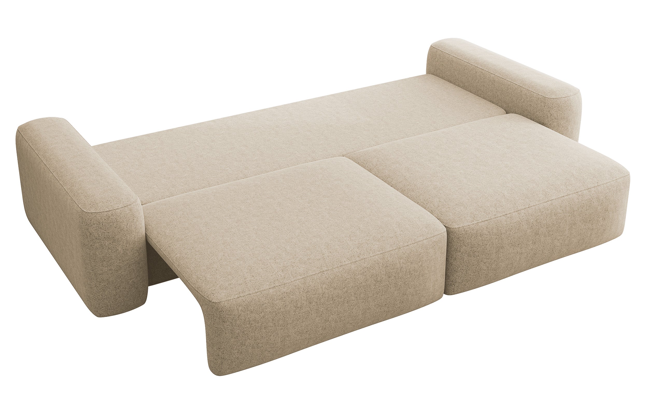 selsey-carnos-dreisitzer-schlafsofa-beige-chenille-wasserabweisend-schwarze-bein image 6
