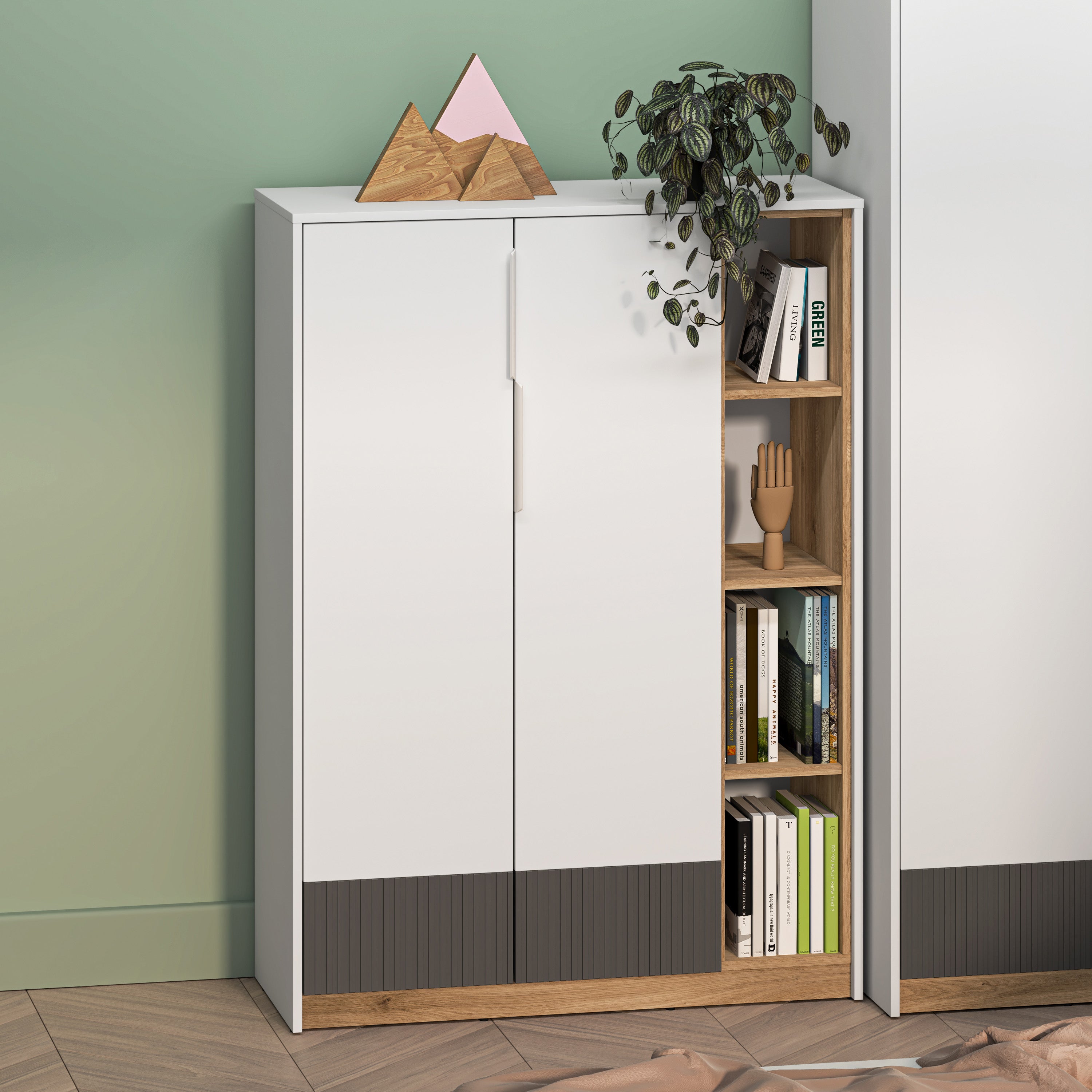 selsey-torino-zweit-rige-kommode-mit-gerillten-nischen-101-cm-eiche-honey-castel image 2