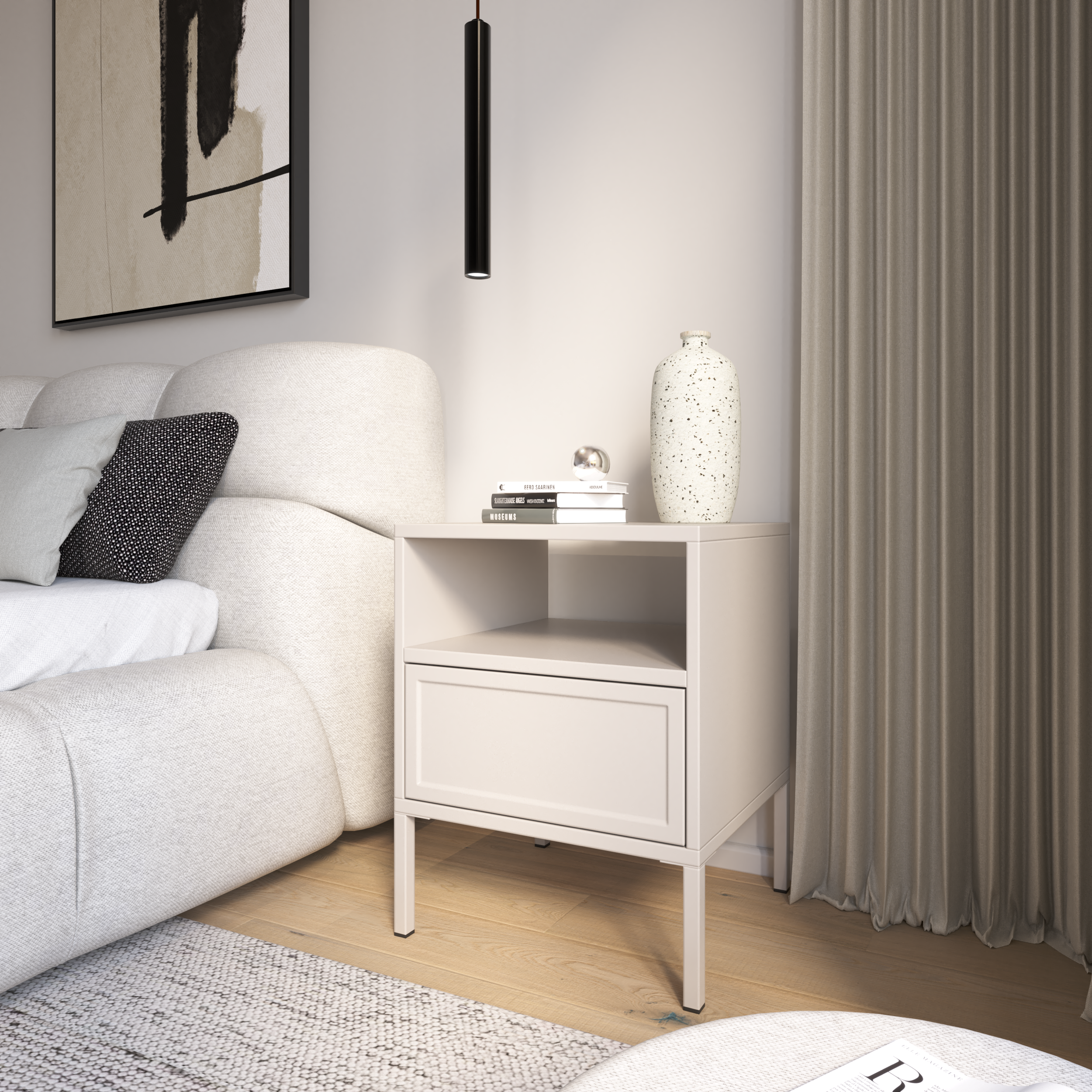 selsey-velveto-nachttisch-45-cm-kaschmir-mit-schublade-und-fach image 4