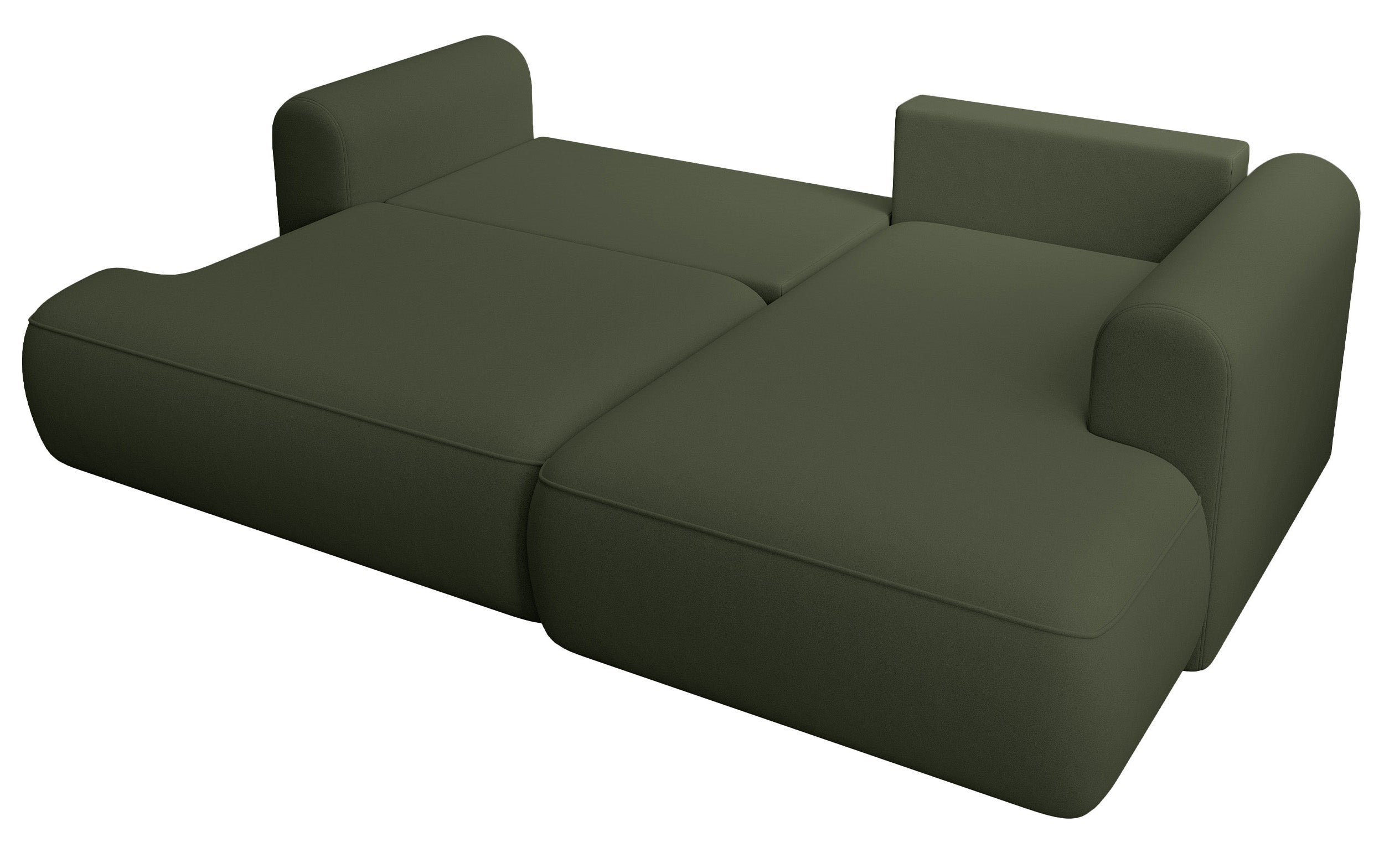 selsey-ovo-mini-ecksofa-mit-schlaffunktion-l-form-rechts-mit-stauraum-olivgr-n-s image 2