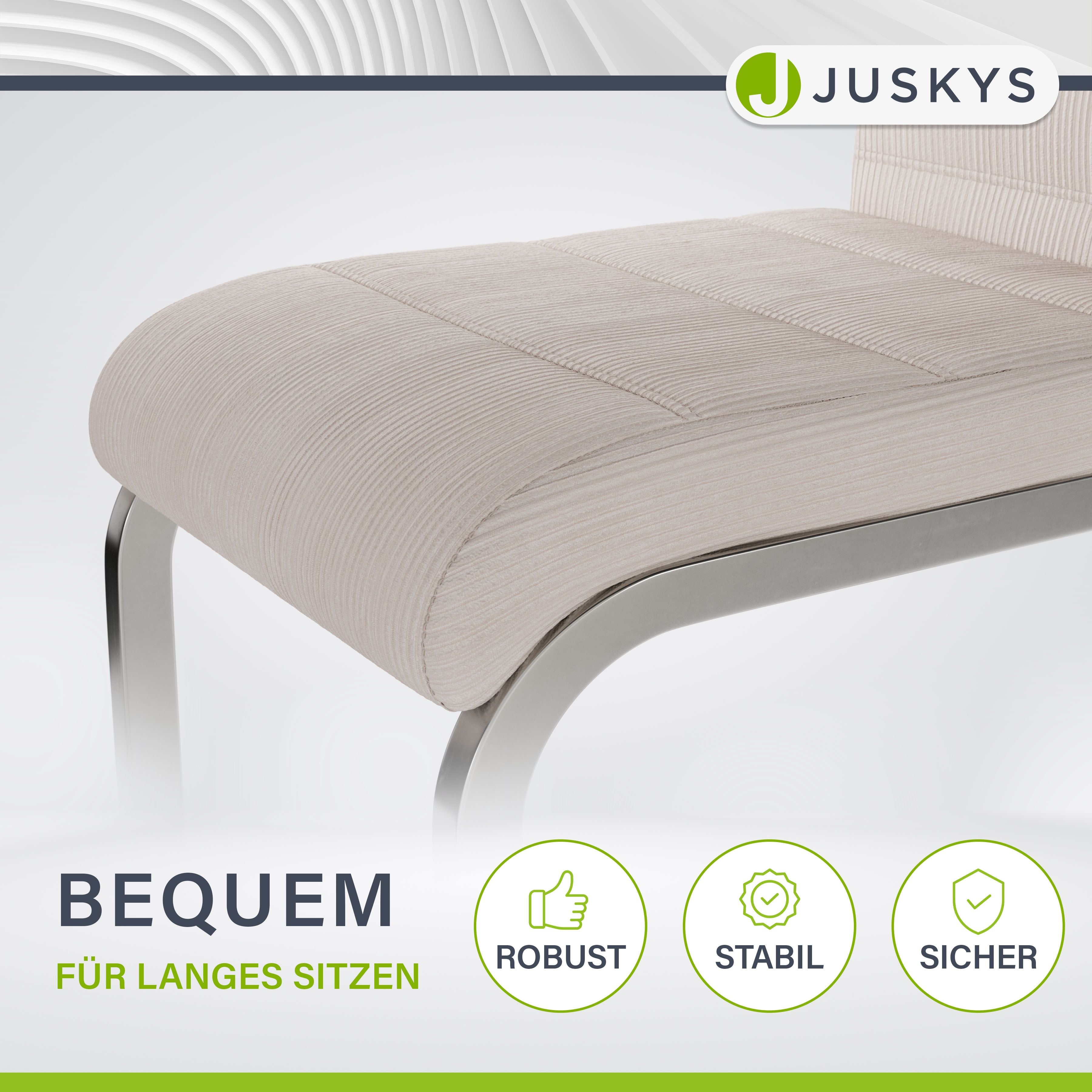 juskys-freischwinger-stuhl-vegas-mit-cord-2er-set image 7