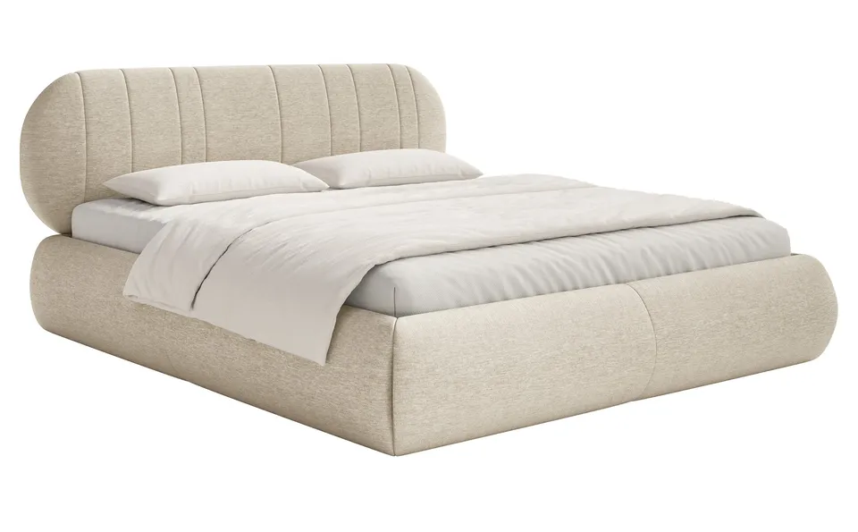 selsey-asmelio-gepolstertes-bett-140x200-cm-beiges-geflecht image 1